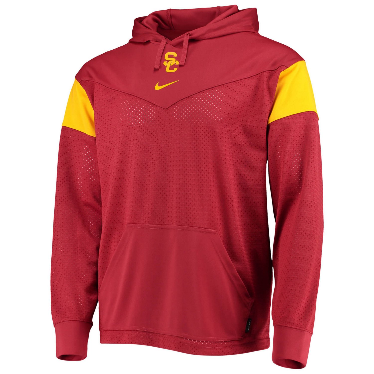 Nike USC Trojans Sideline Jersey Pullover Hoodie Academy