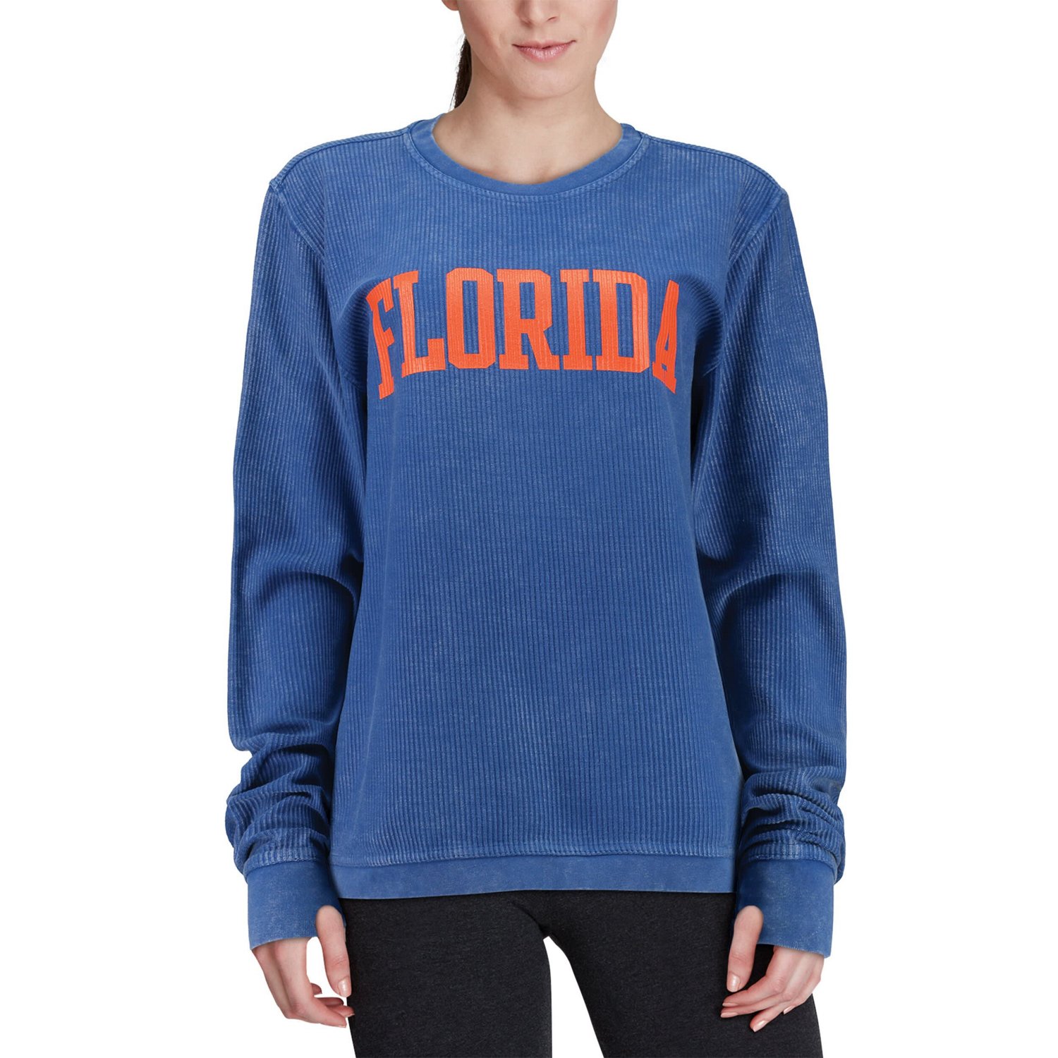 Pressbox Florida Gators Comfy Cord Vintage Wash Basic Arch Pullover Sweatshirt - view number 4