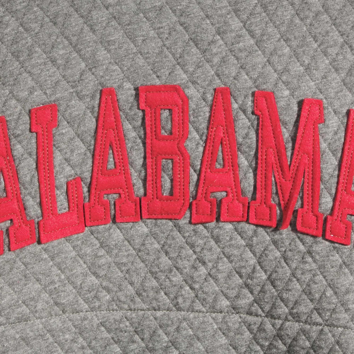 Pressbox Heather Charcoal Alabama Crimson Tide Moose Quilted Pullover Sweatshirt                                                 - view number 3
