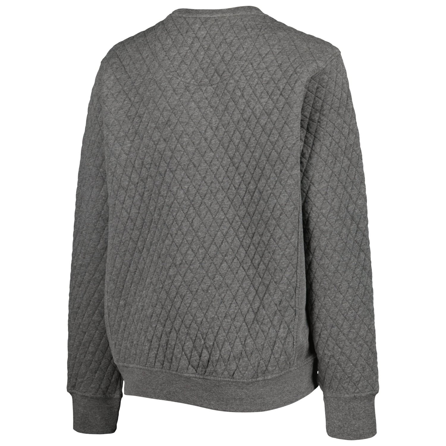 Pressbox Heather Charcoal Arkansas Razorbacks Moose Quilted Pullover Sweatshirt - view number 3