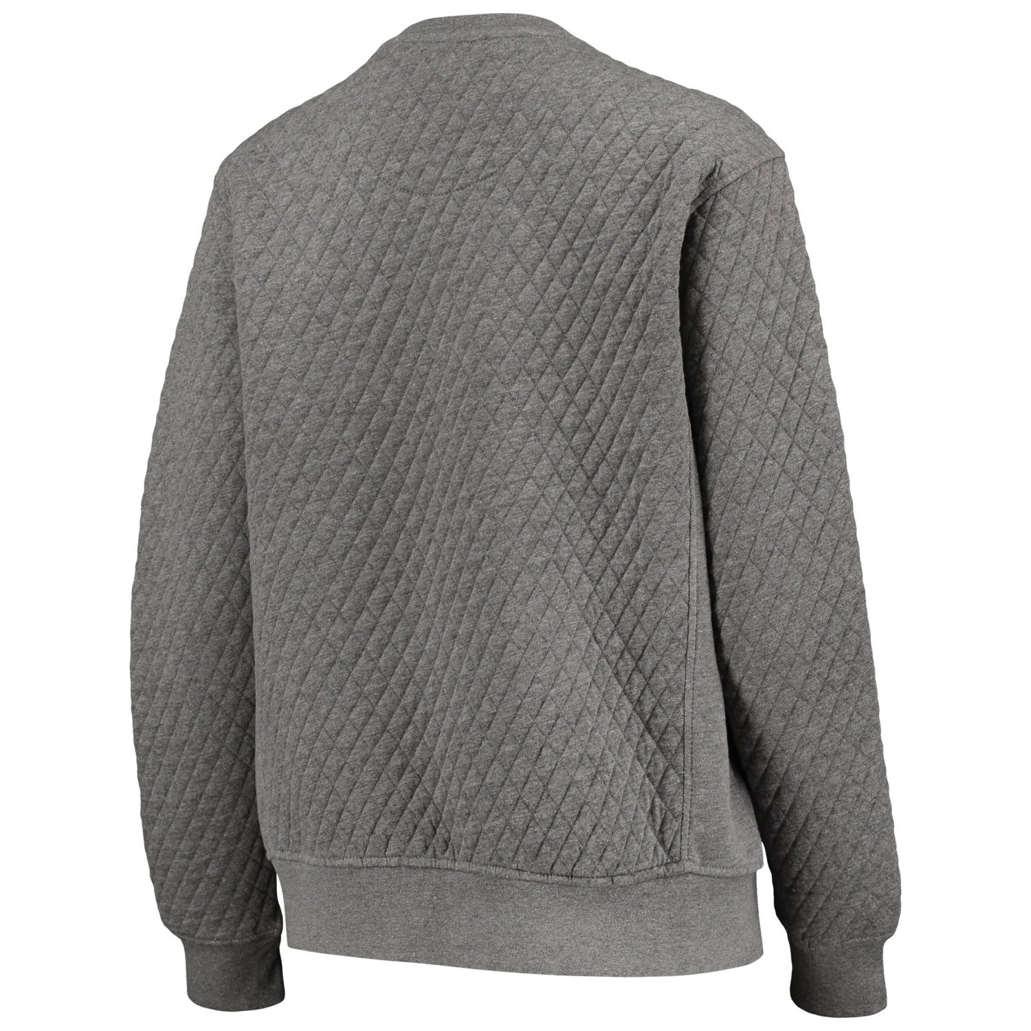 Pressbox Heather Charcoal Indiana Hoosiers Moose Quilted Pullover Sweatshirt