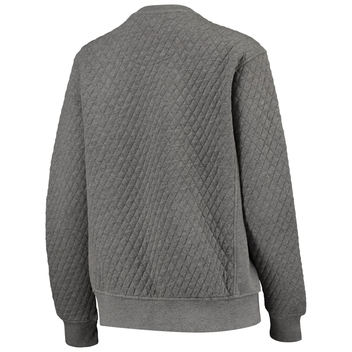 Pressbox Heather Charcoal Iowa Hawkeyes Moose Quilted Pullover Sweatshirt                                                        - view number 3