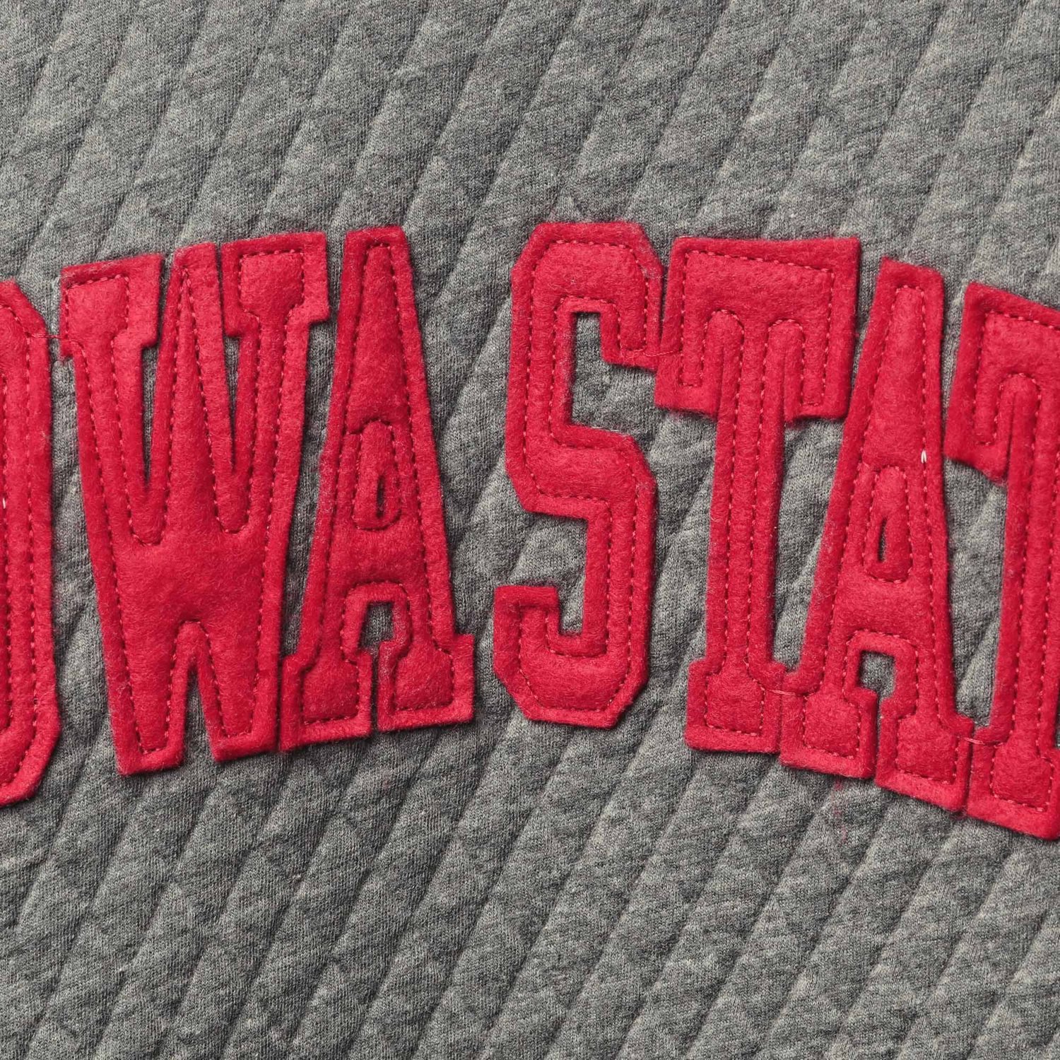 Pressbox Heather Charcoal Iowa State Cyclones Moose Quilted Pullover Sweatshirt