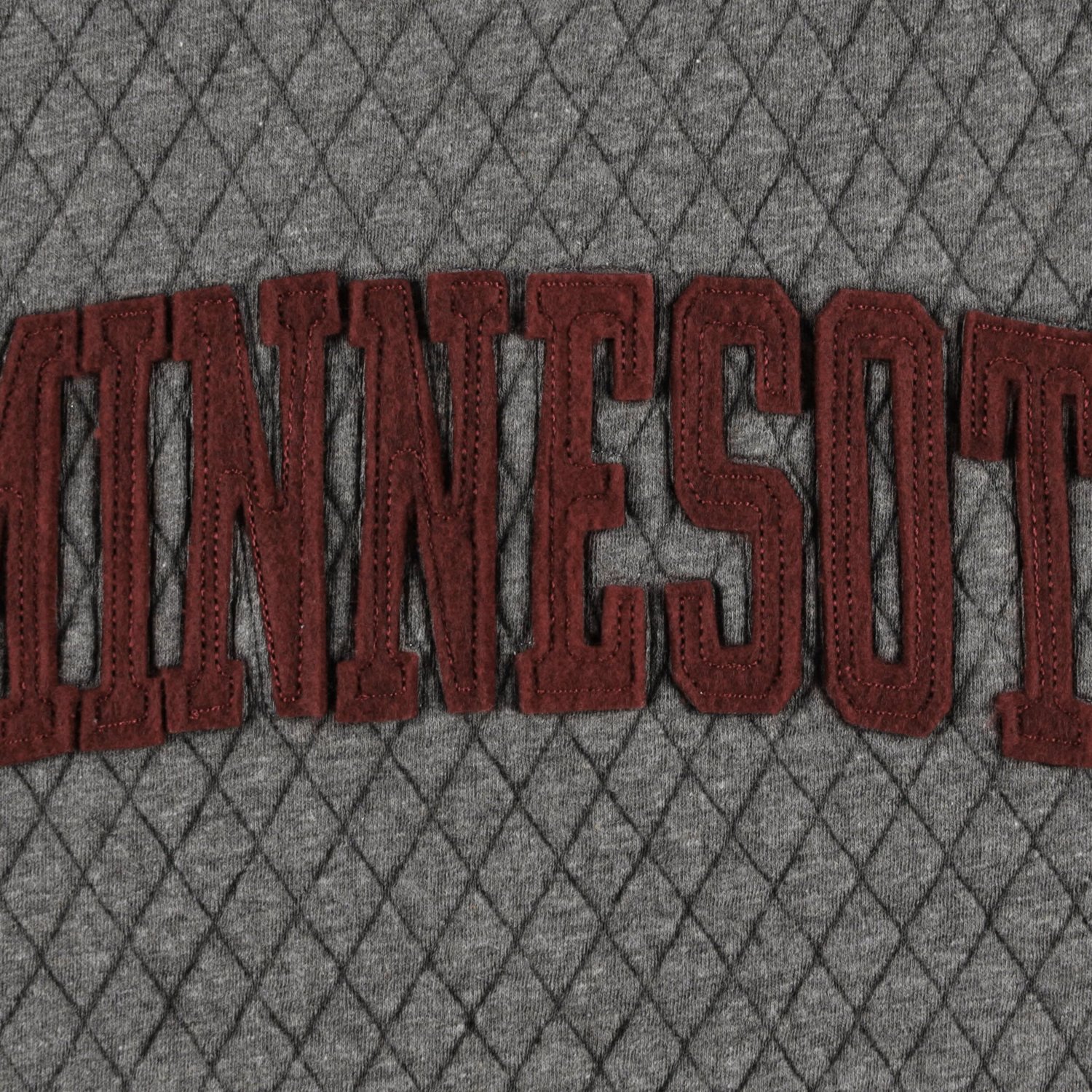 Pressbox Heather Charcoal Minnesota Golden Gophers Moose Quilted Pullover Sweatshirt - view number 4