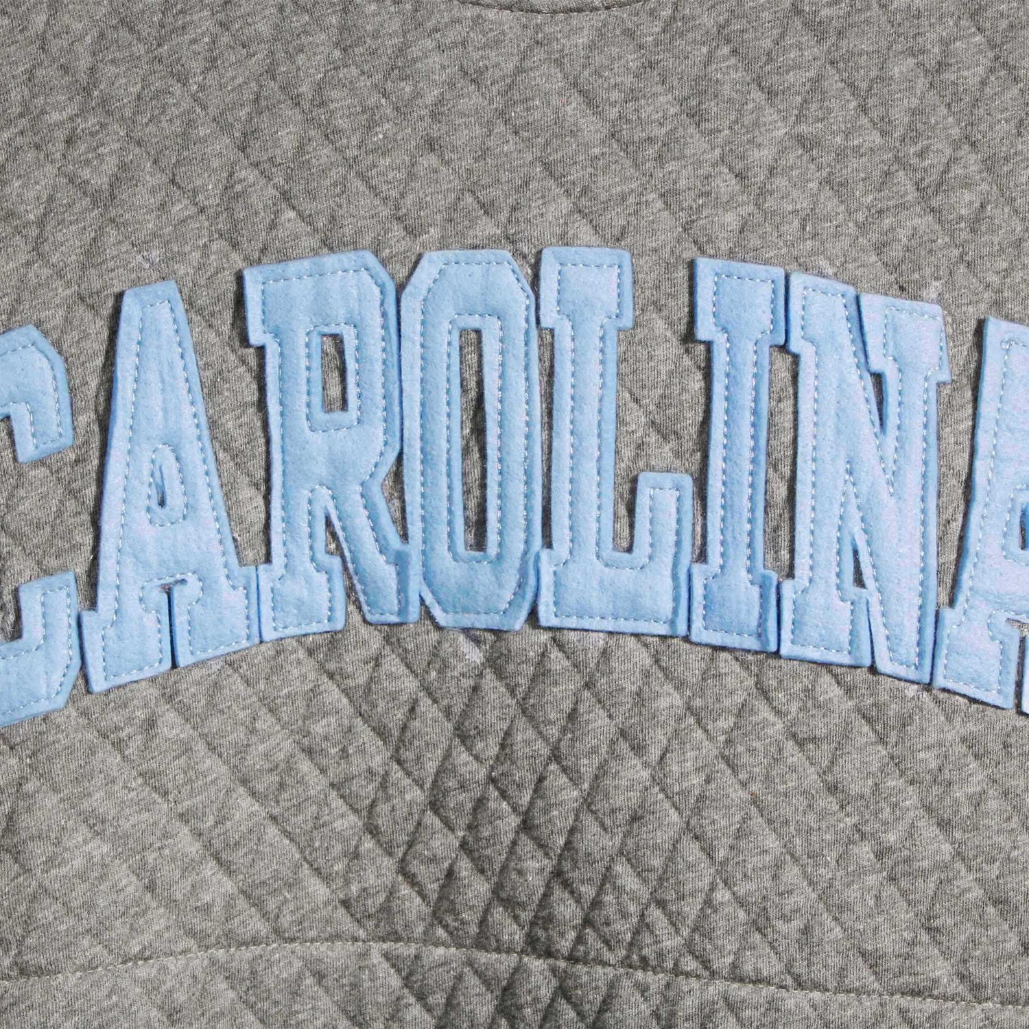 Pressbox Heather Charcoal North Carolina Tar Heels Moose Quilted Pullover Sweatshirt