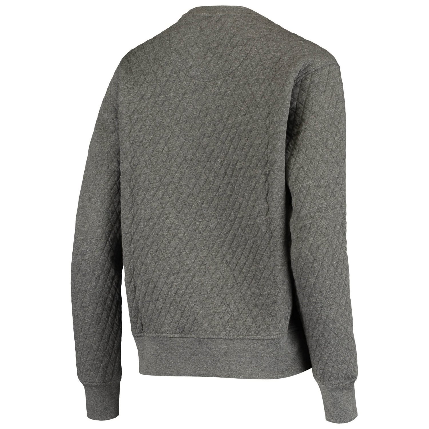 Pressbox Heather Charcoal Oregon Ducks Moose Quilted Pullover Sweatshirt                                                         - view number 3