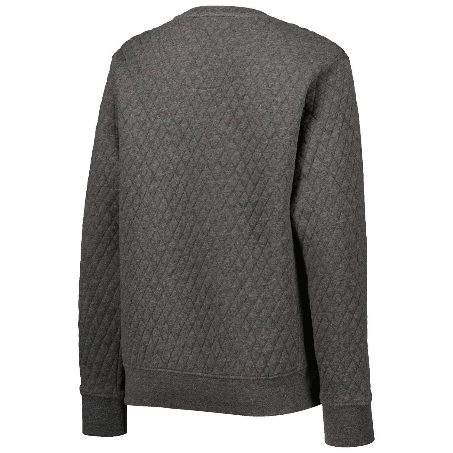 Pressbox Heather Charcoal UCF Knights Moose Quilted Pullover Sweatshirt - view number 3