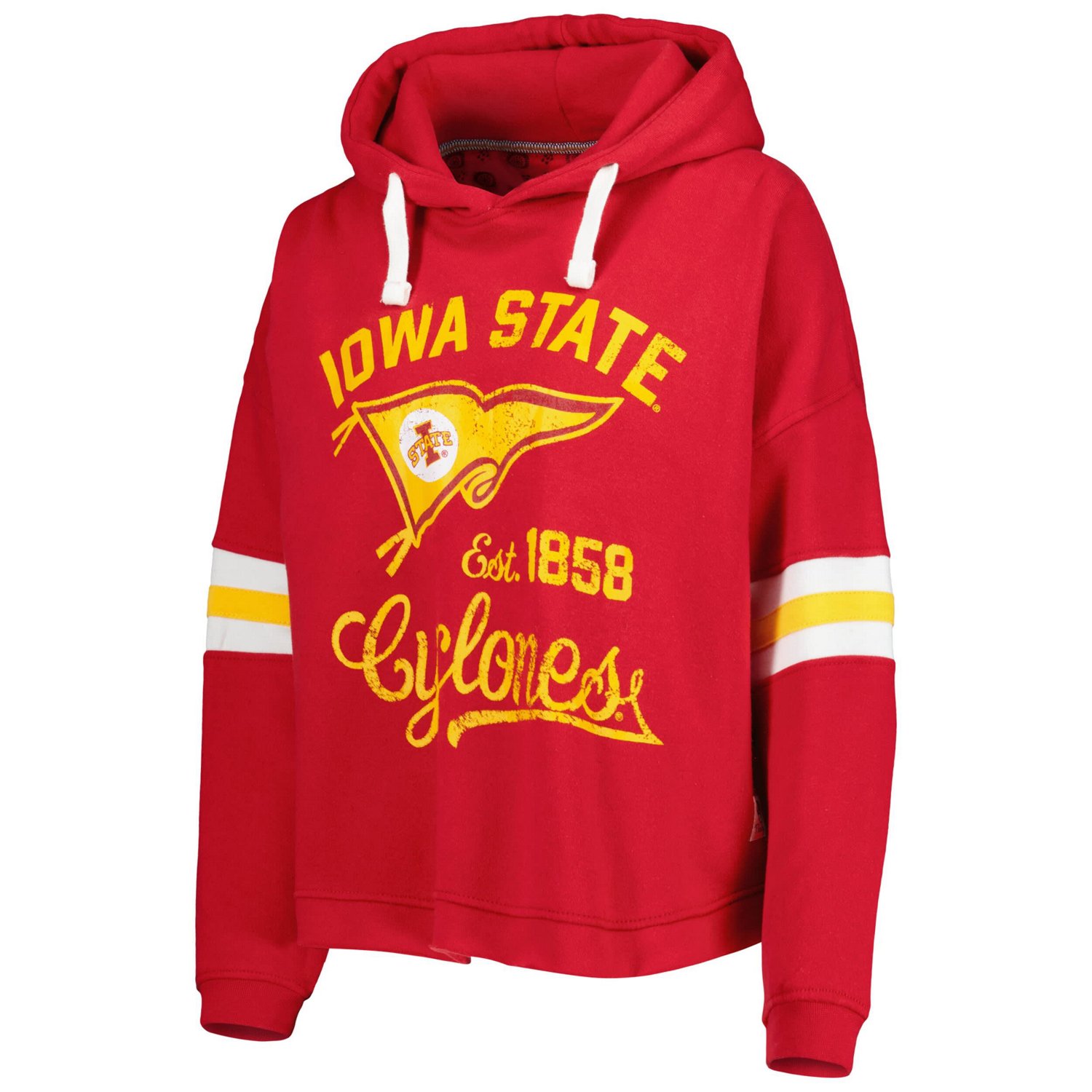 Pressbox Iowa State Cyclones Super Pennant Pullover Hoodie - view number 2