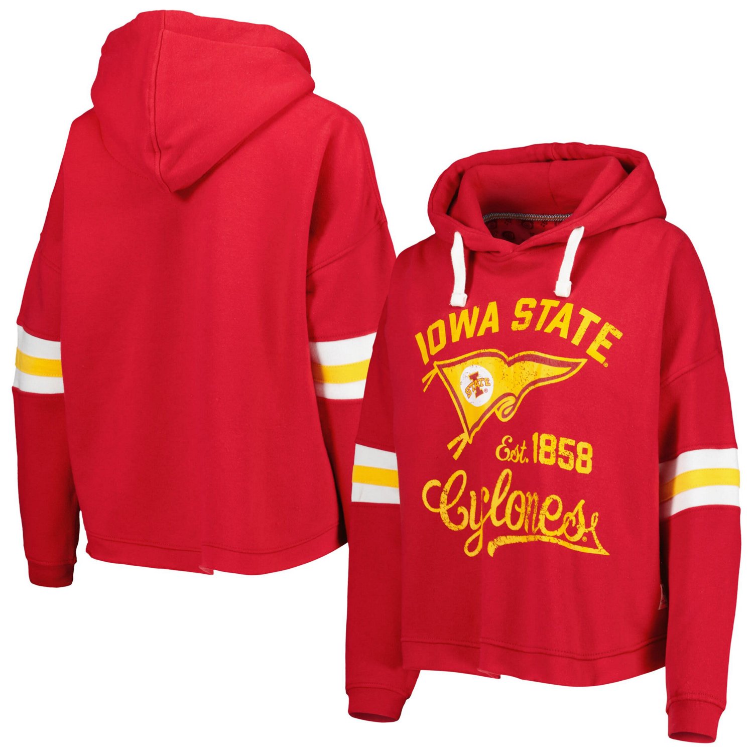 Pressbox Iowa State Cyclones Super Pennant Pullover Hoodie - view number 1