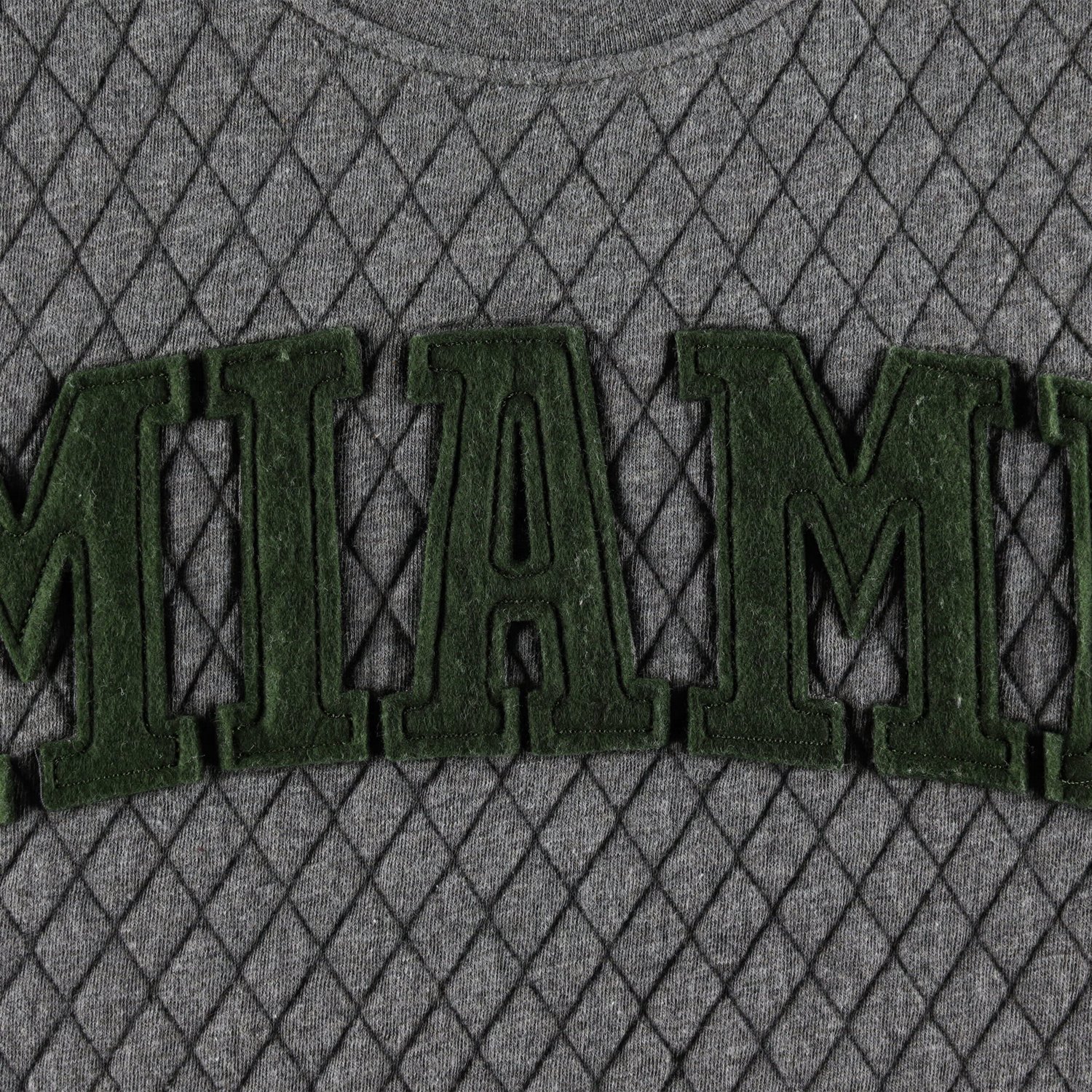 Pressbox Miami Hurricanes Moose Quilted Pullover Sweatshirt - view number 4