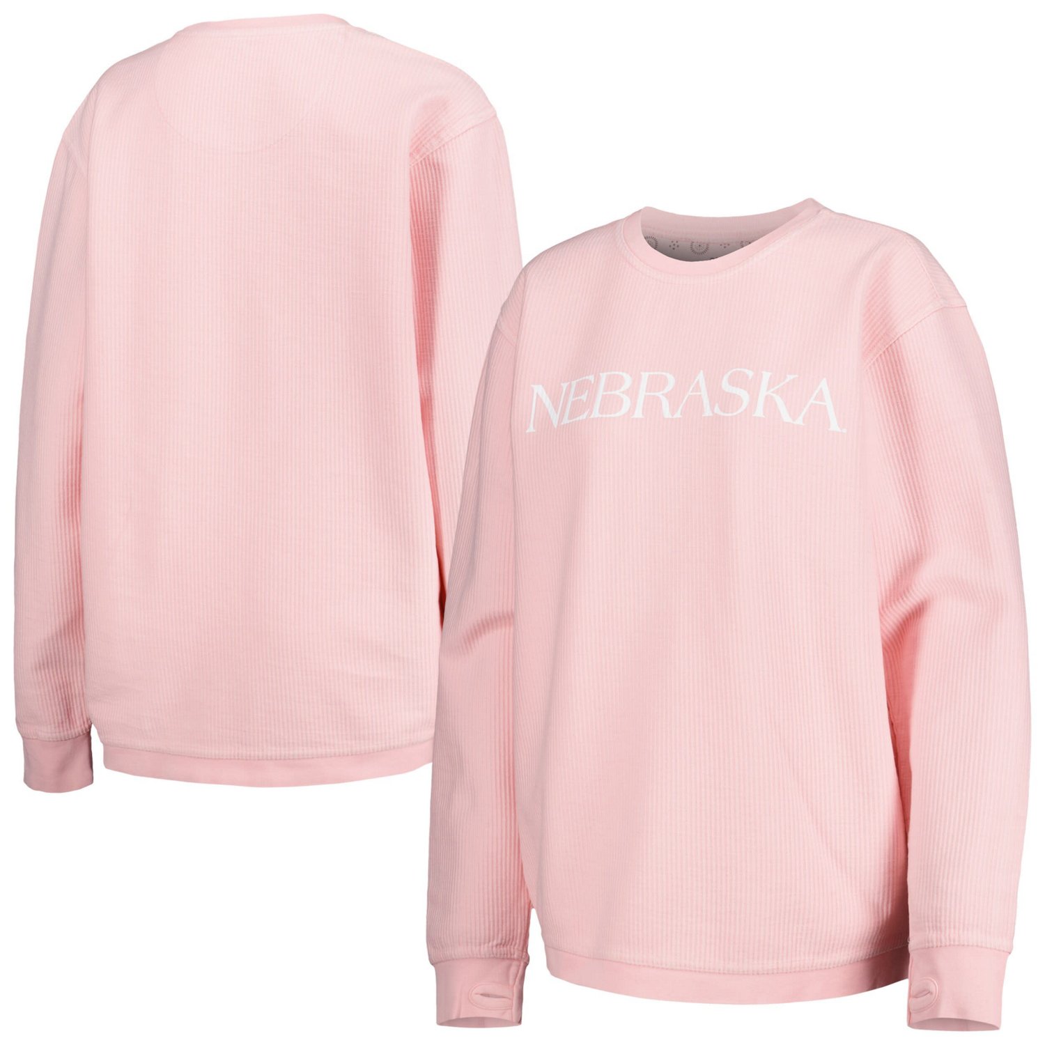 Pressbox Nebraska Huskers Comfy Cord Bar Print Pullover Sweatshirt                                                               - view number 1 selected