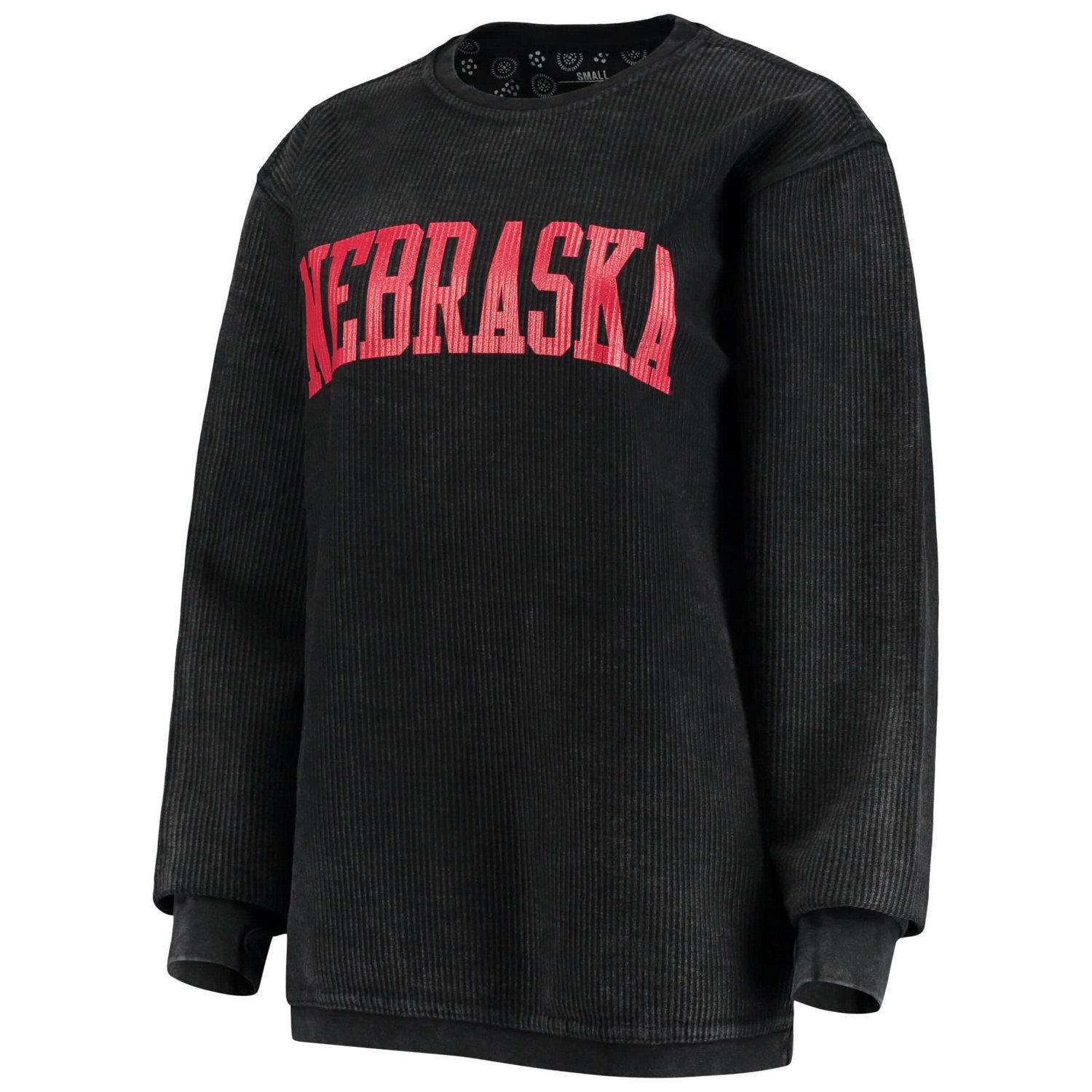 Pressbox Nebraska Huskers Comfy Cord Vintage Wash Basic Arch Pullover Sweatshirt                                                 - view number 2