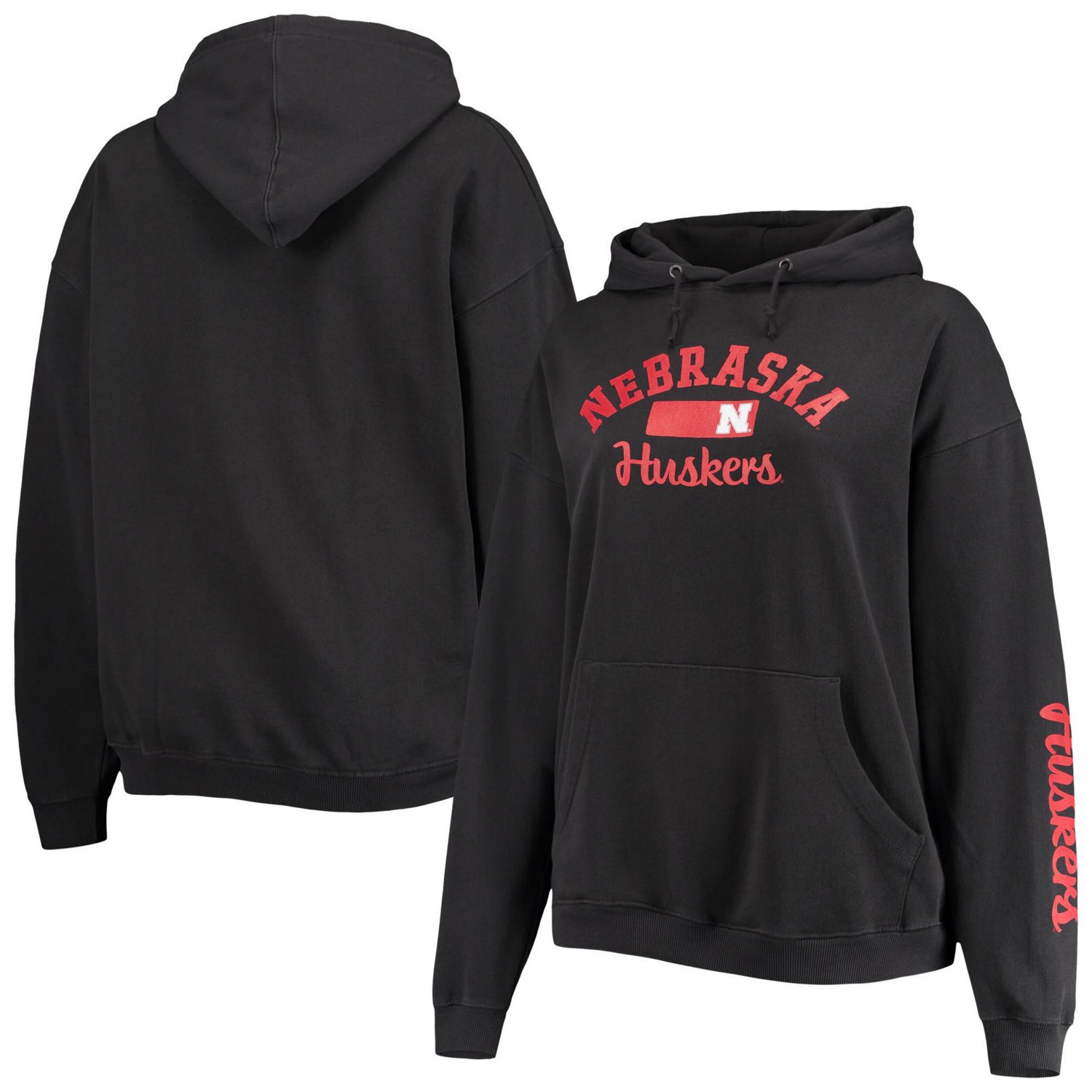 Pressbox Nebraska Huskers Rock n Roll Super Oversized Pullover Hoodie - view number 1