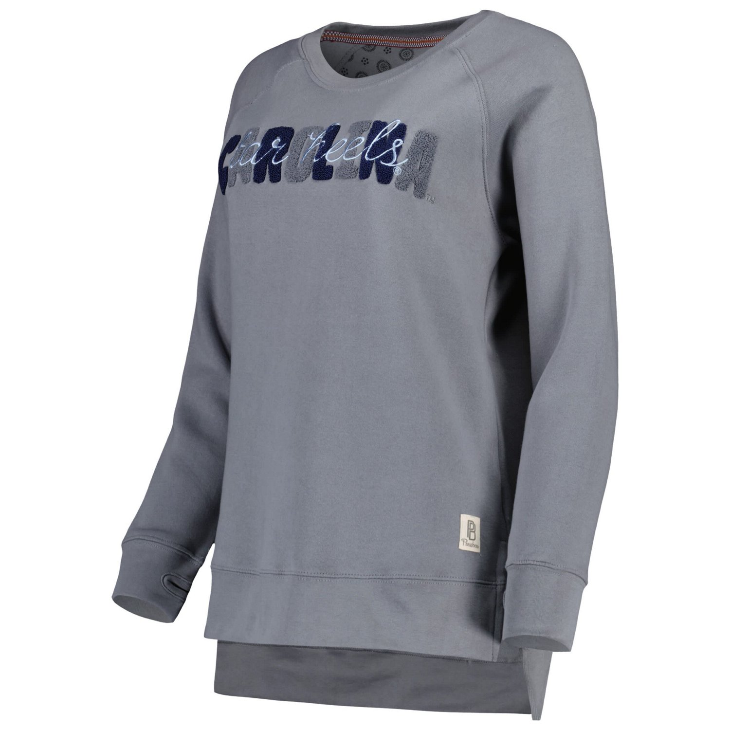 Pressbox North Carolina Tar Heels Pinehurst Chenille Raglan Pullover Sweatshirt - view number 2