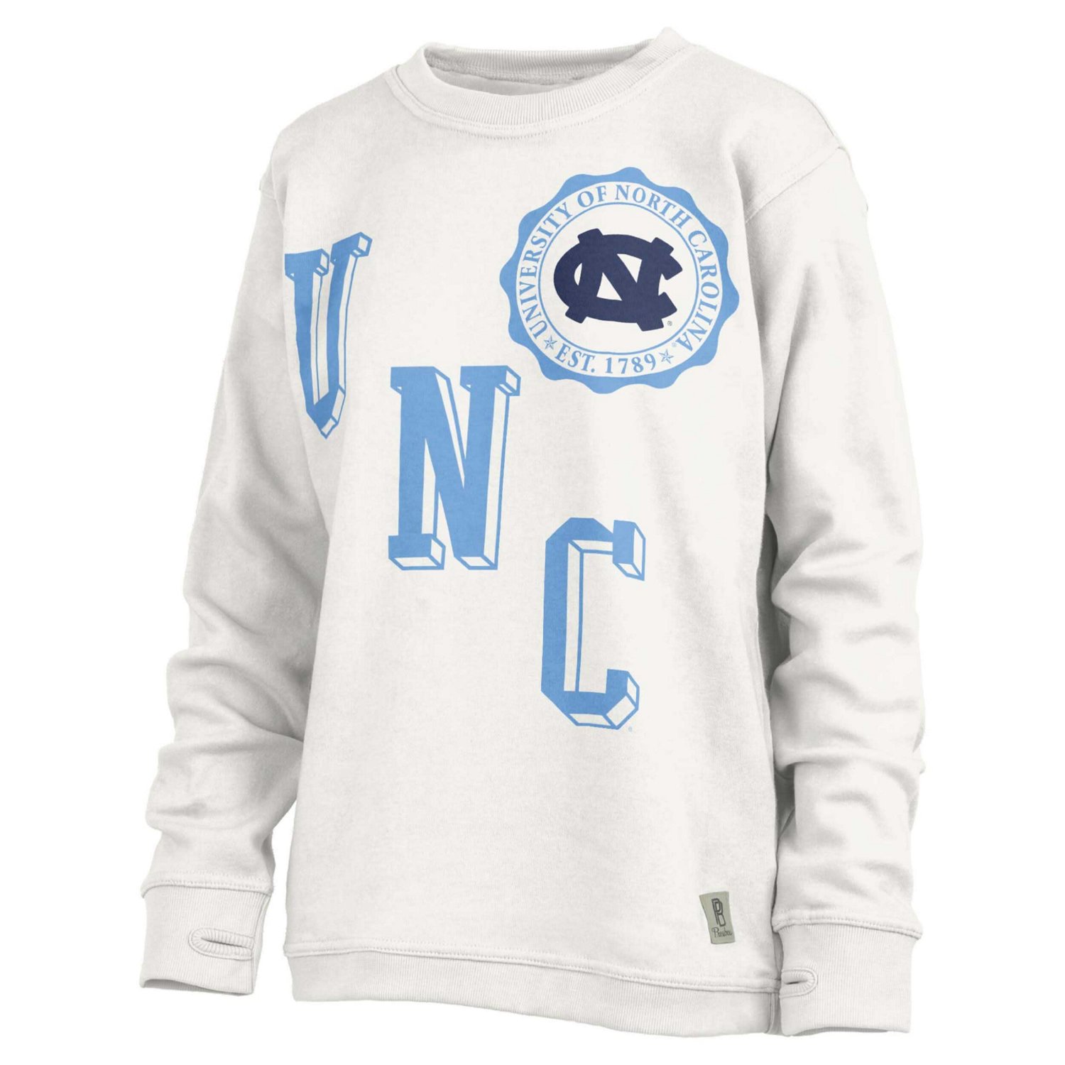 Pressbox North Carolina Tar Heels Shoreline Sundown Pullover Sweatshirt
