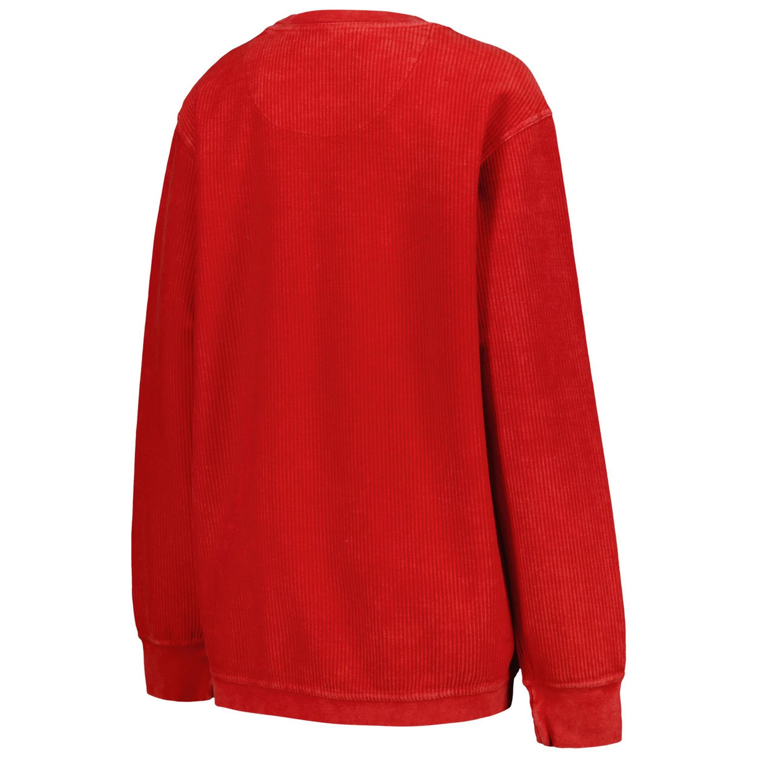 Pressbox Ohio State Buckeyes Comfy Corded Vintage Wash Basic Arch Pullover Sweatshirt Academy