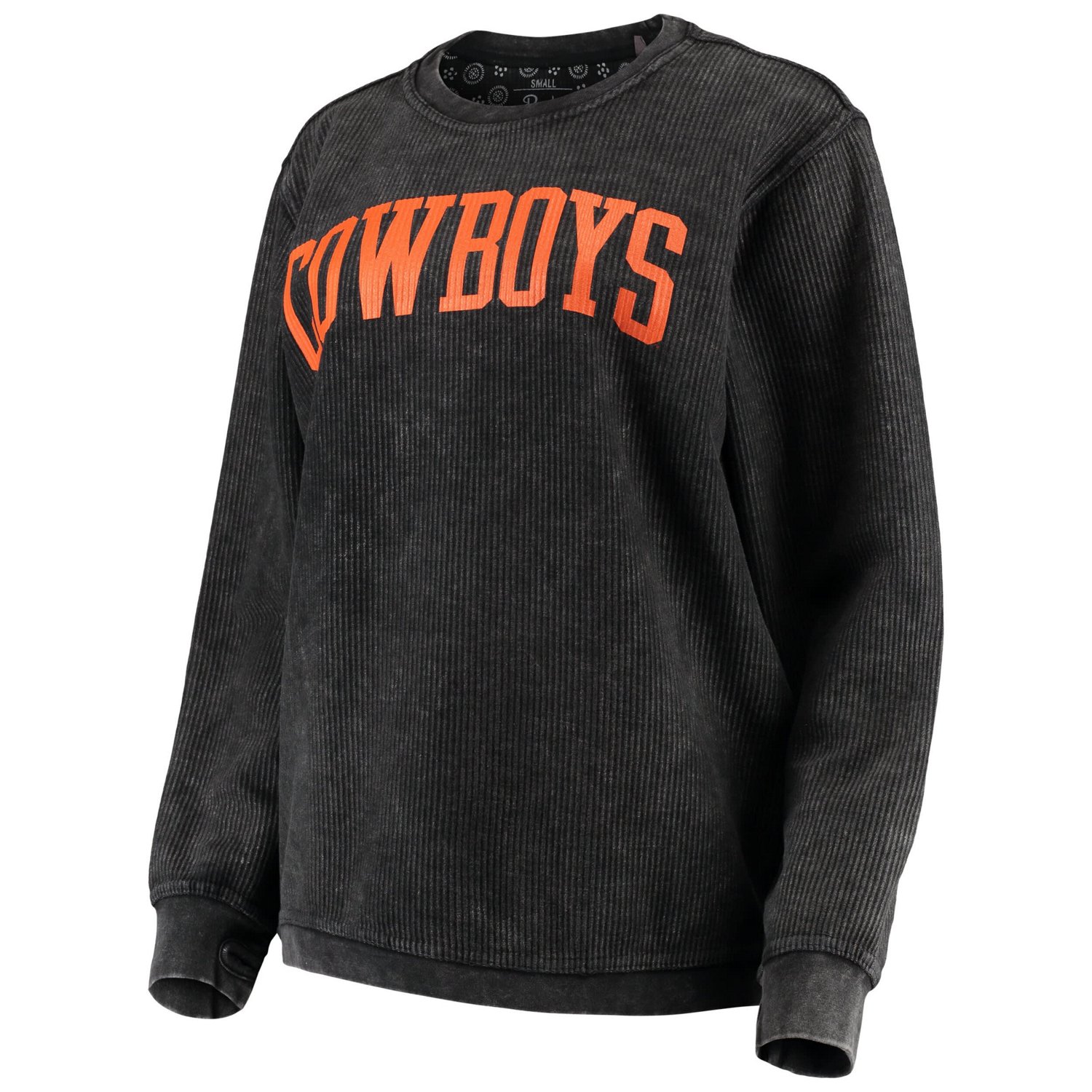 Pressbox Oklahoma State Cowboys Comfy Cord Vintage Wash Basic Arch Pullover Sweatshirt - view number 1