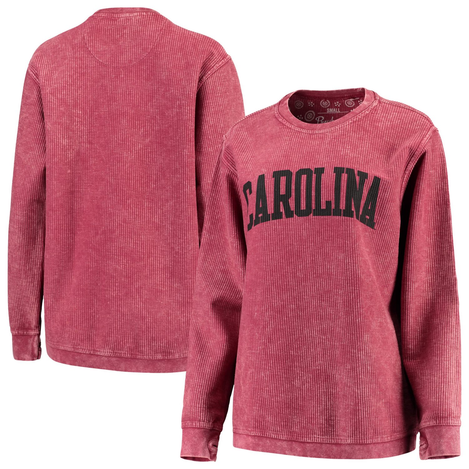Pressbox South Carolina Gamecocks Comfy Cord Vintage Wash Basic Arch Pullover Sweatshirt - view number 1