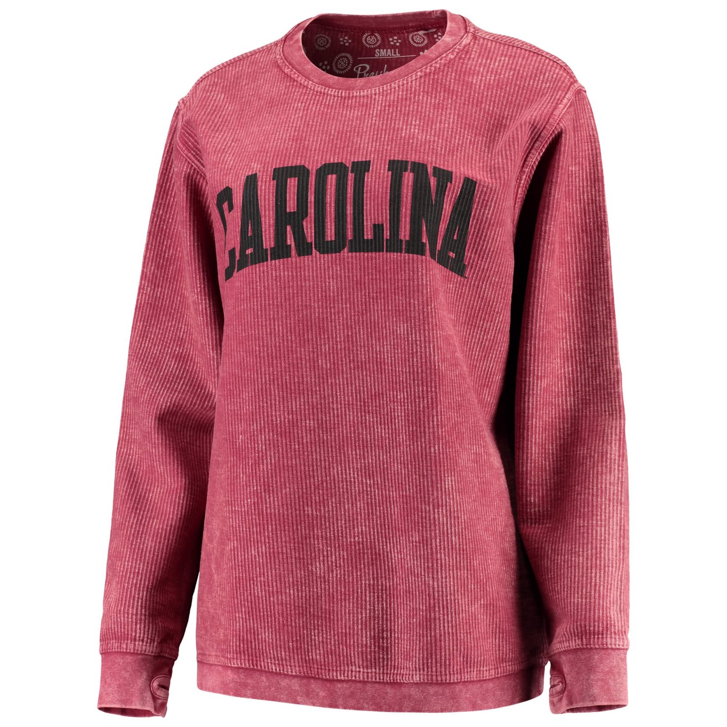 Pressbox South Carolina Gamecocks Comfy Cord Vintage Wash Basic Arch Pullover Sweatshirt - view number 2
