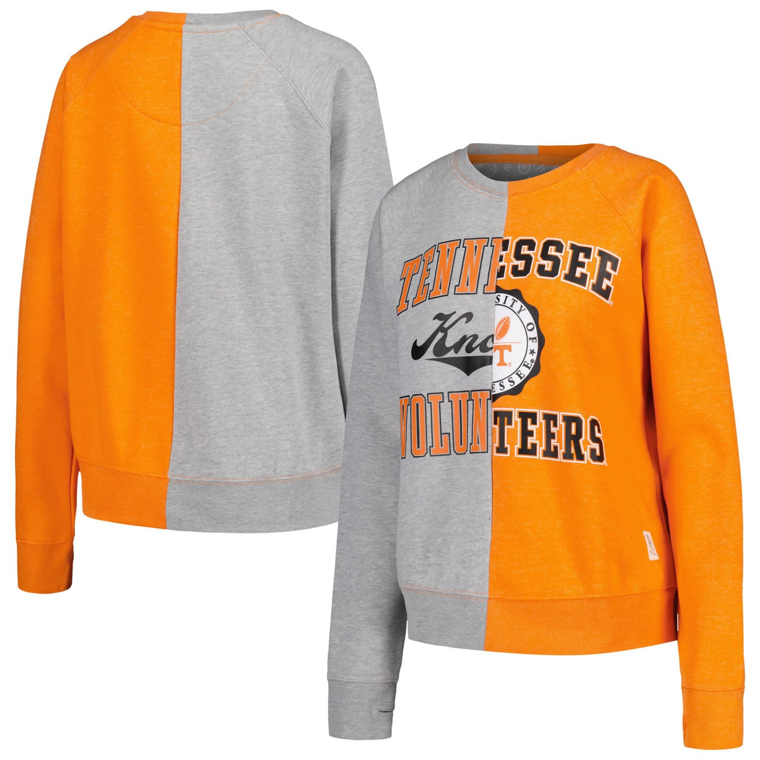 Pressbox Tennessee Volunteers Half and Half Raglan Pullover Sweatshirt - view number 1