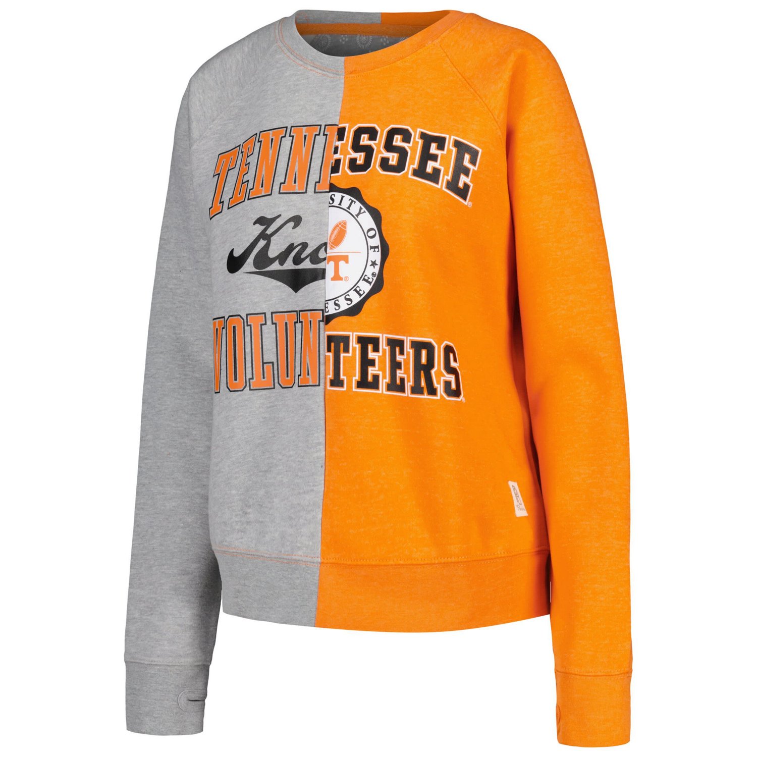 Pressbox Tennessee Volunteers Half and Half Raglan Pullover Sweatshirt - view number 2