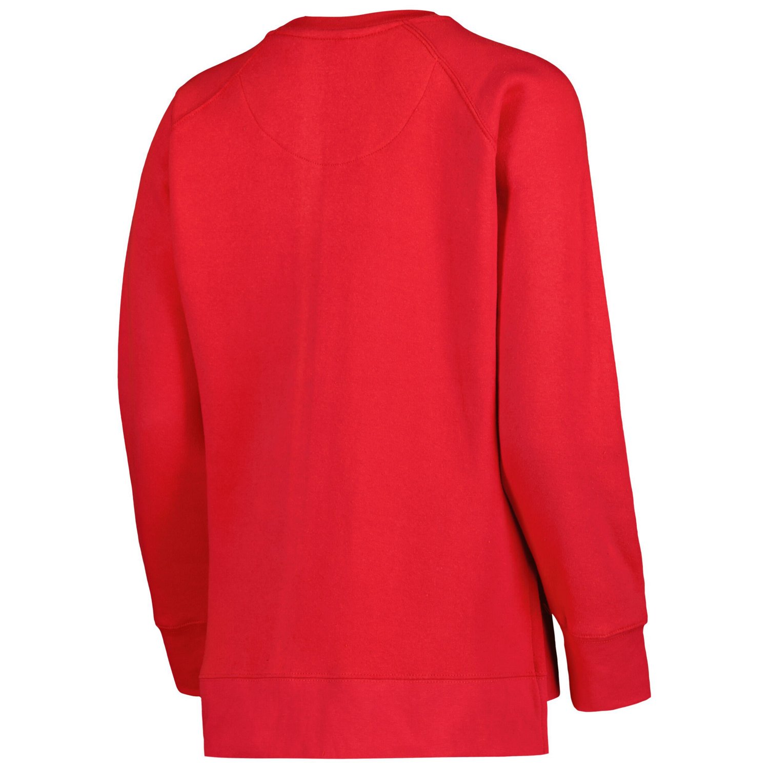 Pressbox Wisconsin Badgers Steamboat Animal Print Raglan Pullover Sweatshirt