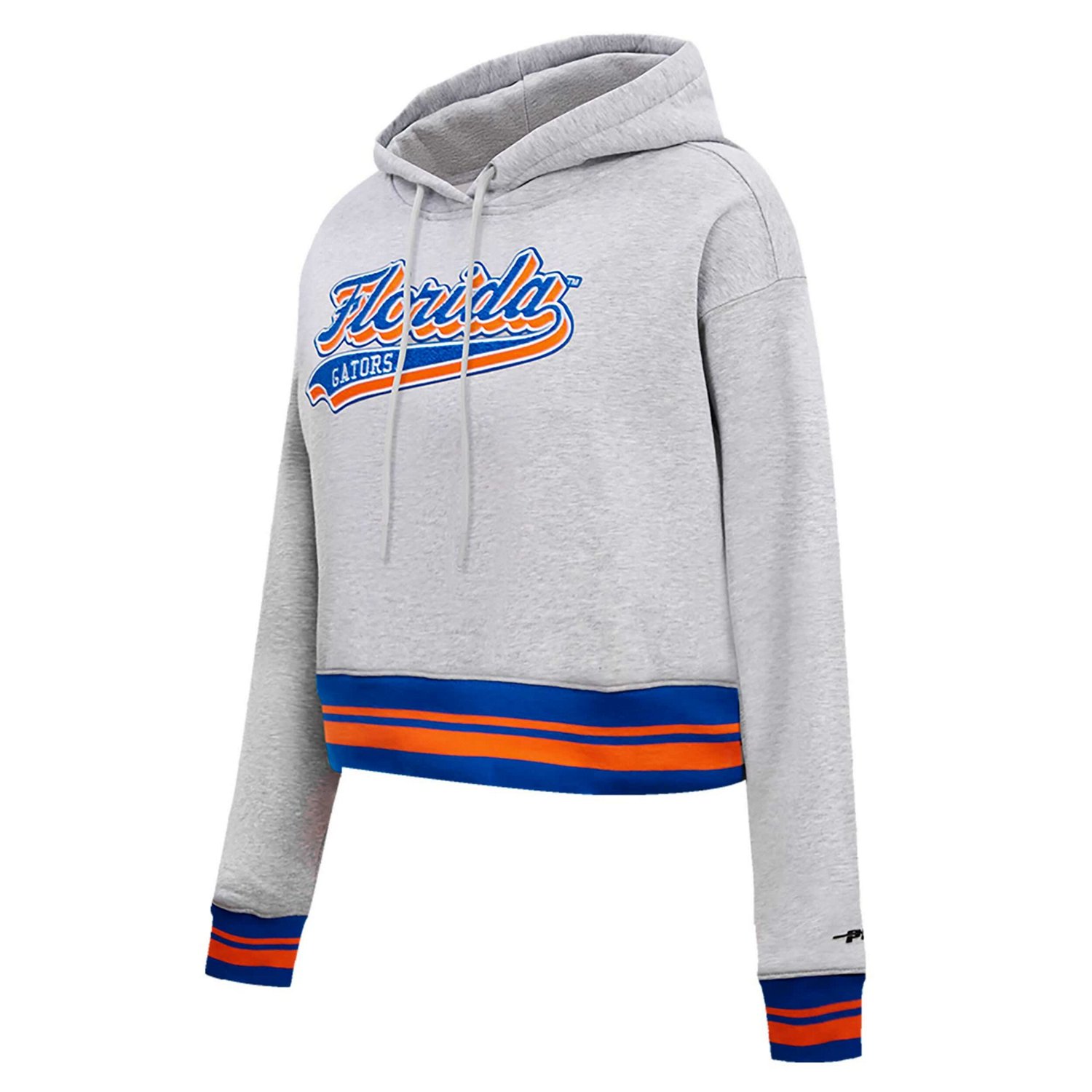 Pro Standard Florida Gators Script Tail Fleece Cropped Pullover Hoodie - view number 2