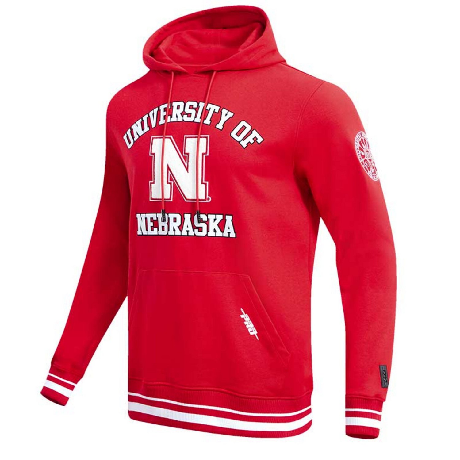 Pro Standard Scarlet Classic Stacked Logo Pullover Hoodie - view number 2