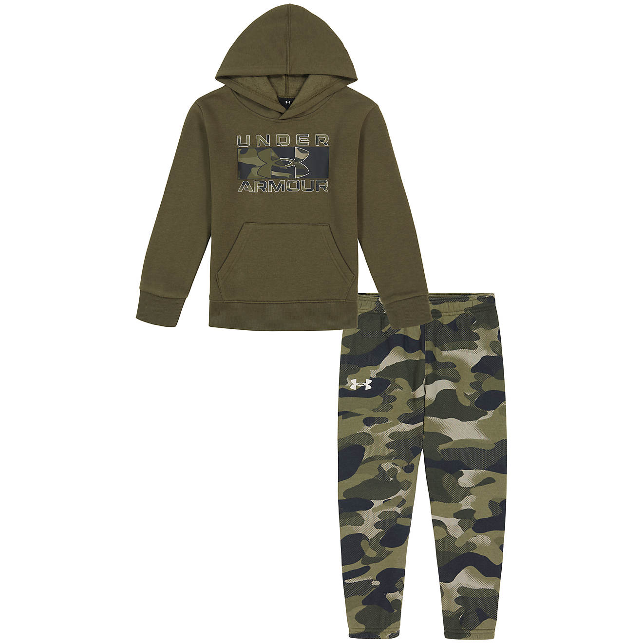 Under Armour Boys' 4-7 Camo Lock Up Hoodie Set                                                                                   - view number 1