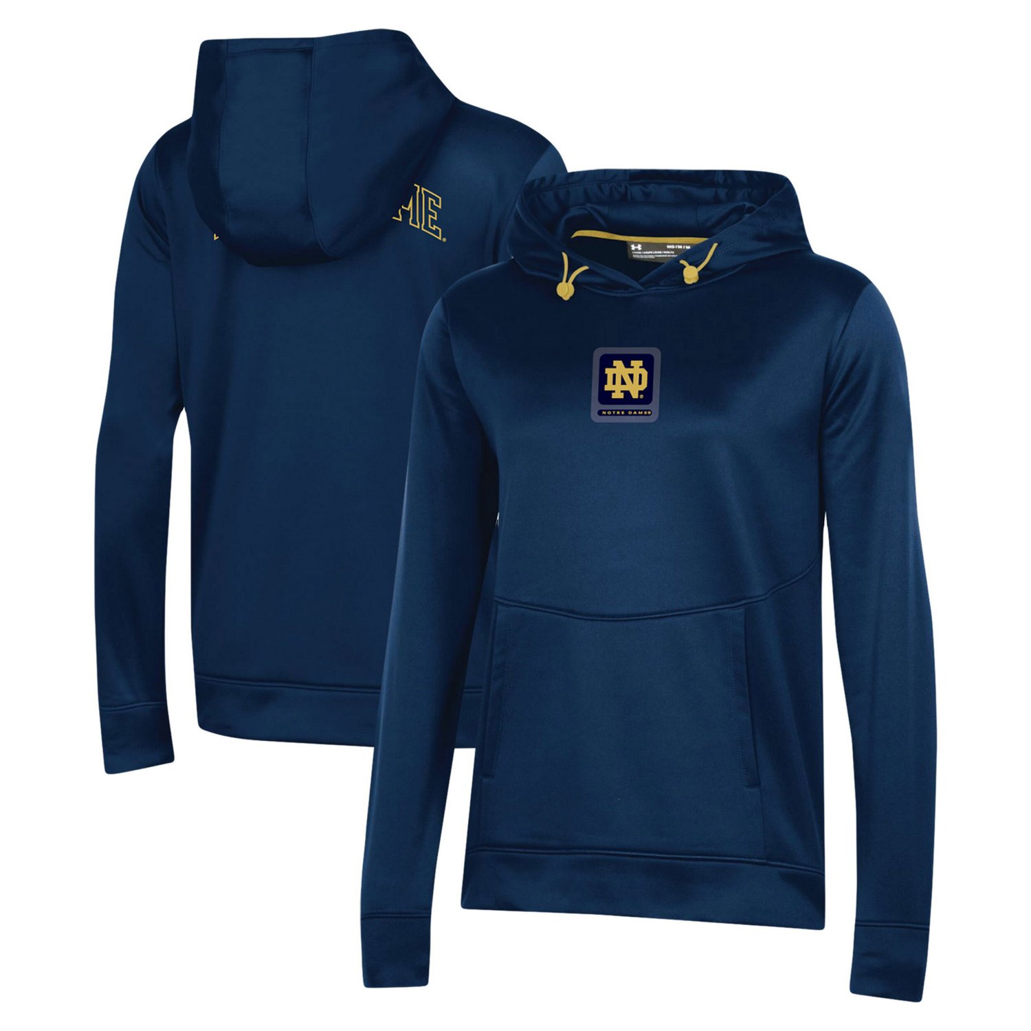 Under Armour Notre Dame Fighting Irish 2023 Sideline Performance Pullover Hoodie Academy