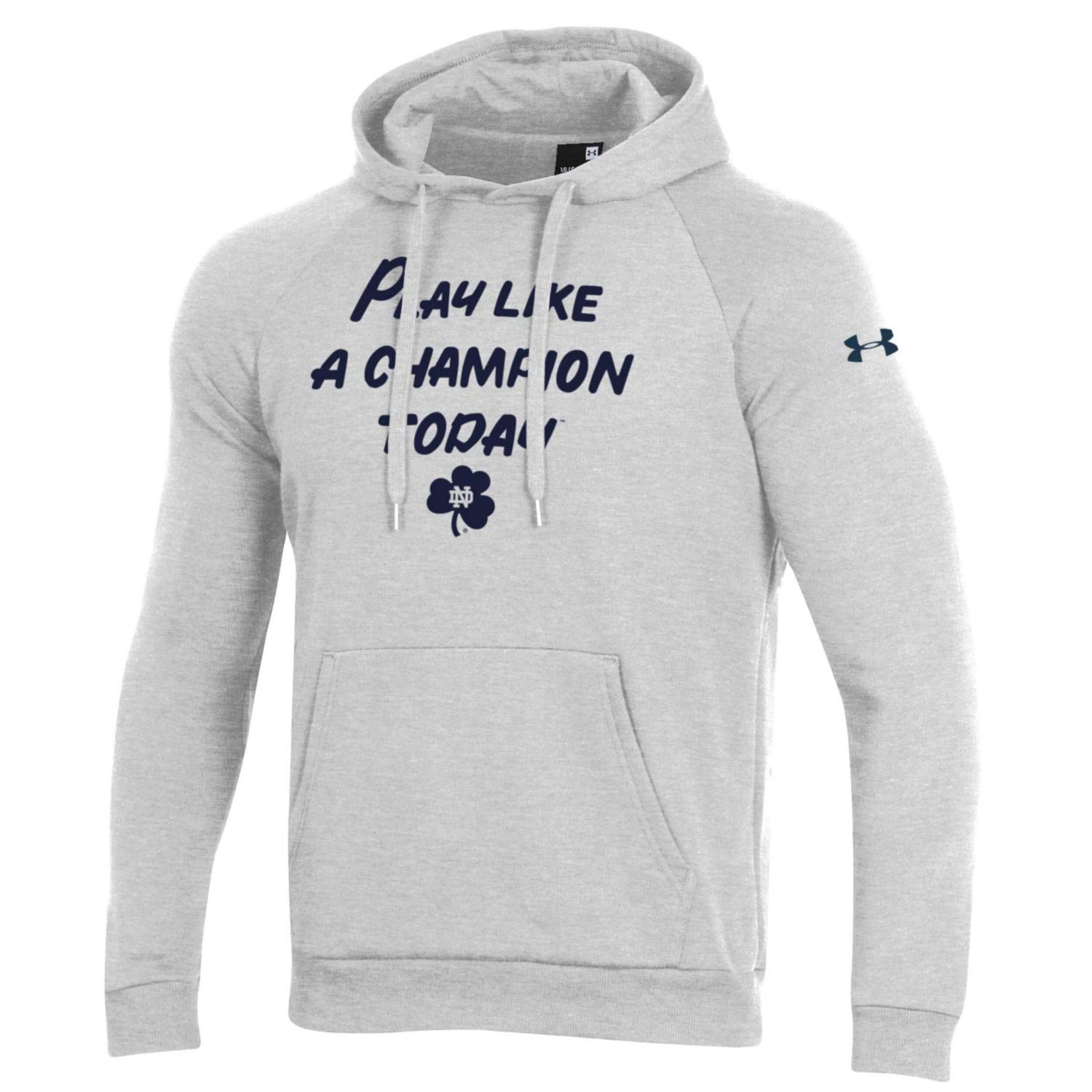 Under Armour Notre Dame Fighting Irish Play Like A Champion Today All Day Raglan Fleece Hoodie