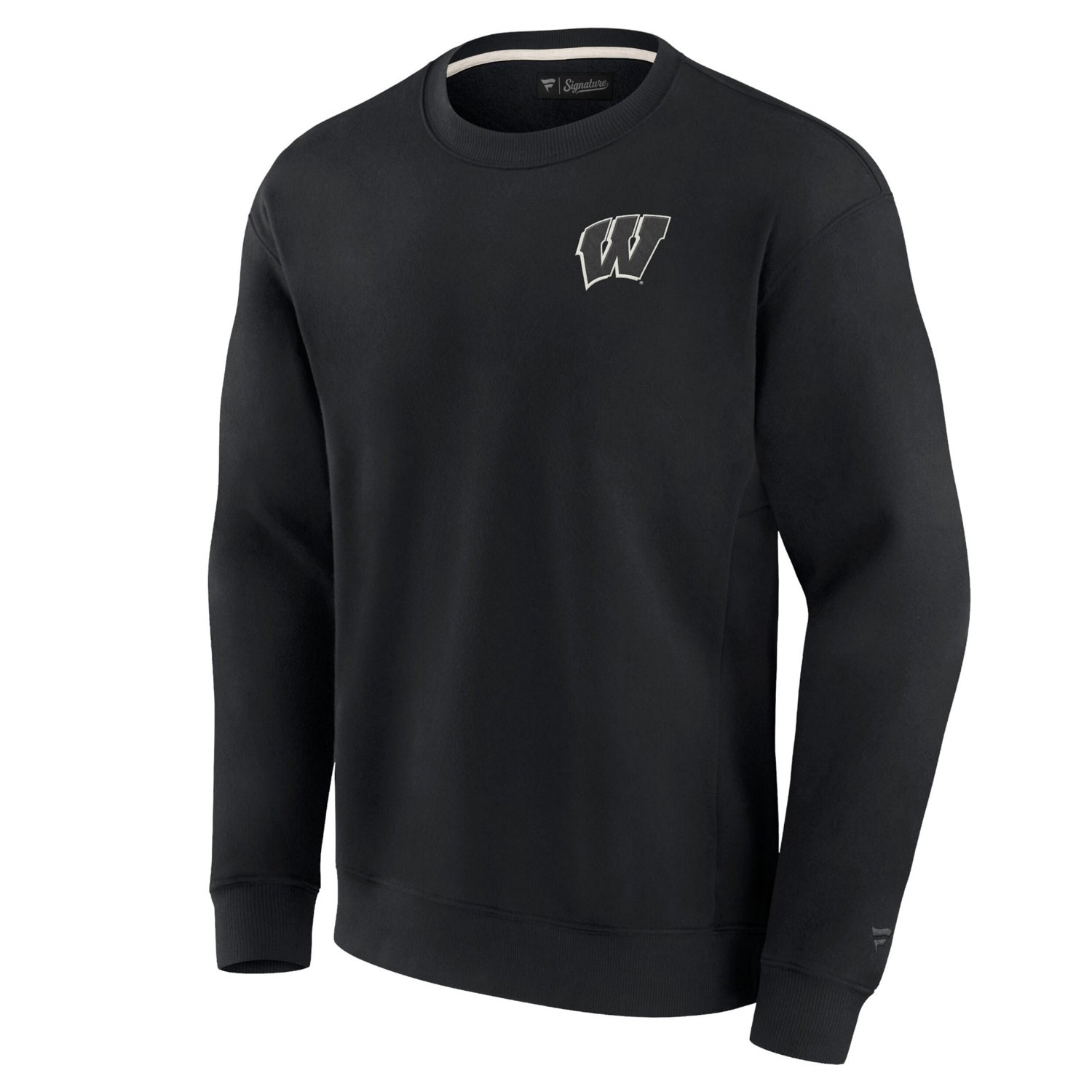 Unisex Fanatics Signature Wisconsin Badgers Super Soft Pullover Crew Sweatshirt                                                  - view number 2