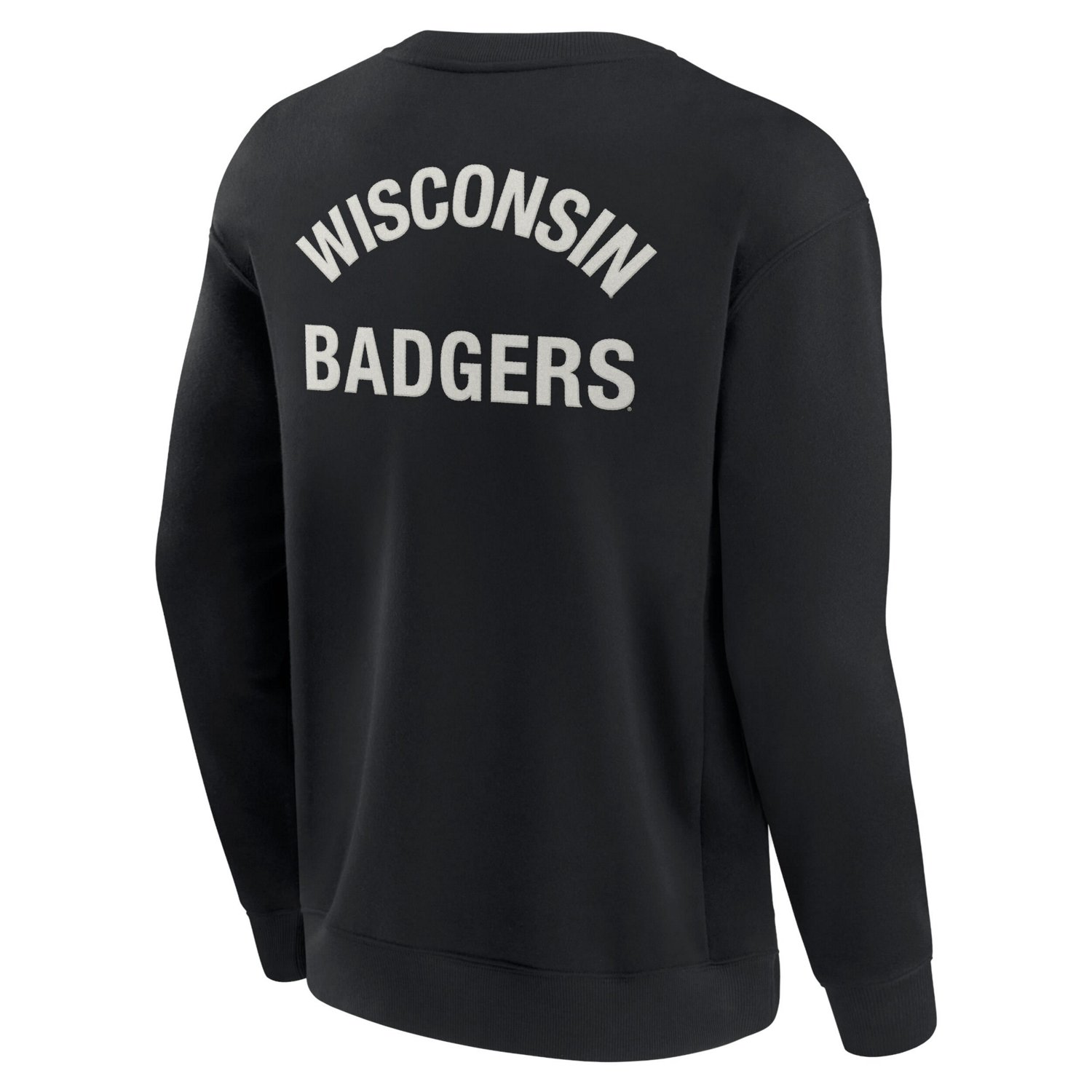 Unisex Fanatics Signature Wisconsin Badgers Super Soft Pullover Crew Sweatshirt                                                  - view number 3