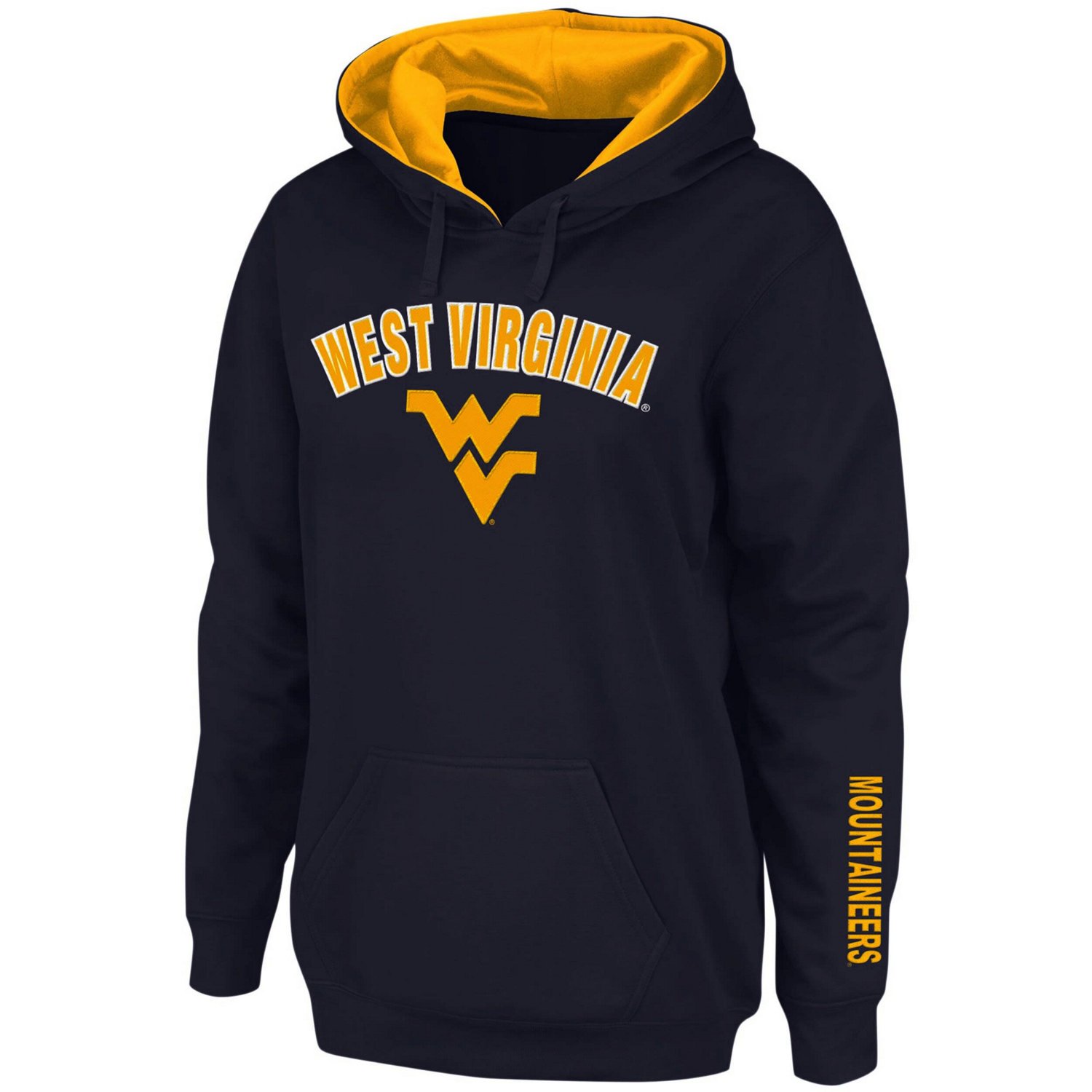 West Virginia Mountaineers Arch  Logo 1 Pullover Hoodie - view number 2