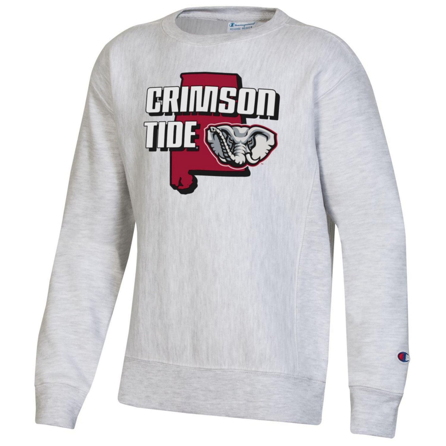 Youth Champion Alabama Crimson Tide Reverse Weave Pullover Sweatshirt - view number 2