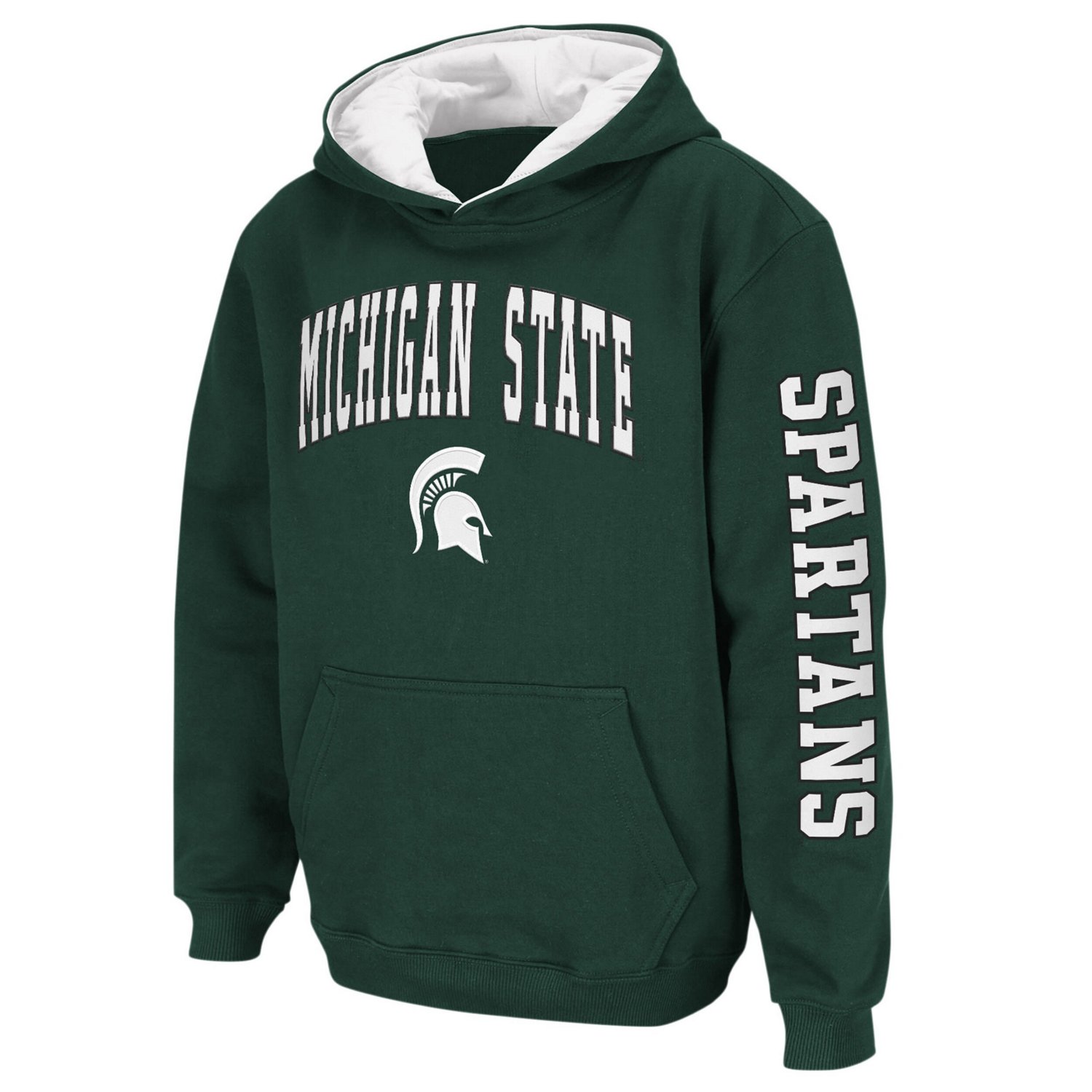 Youth Colosseum Michigan State Spartans 2-Hit Team Pullover Hoodie - view number 2