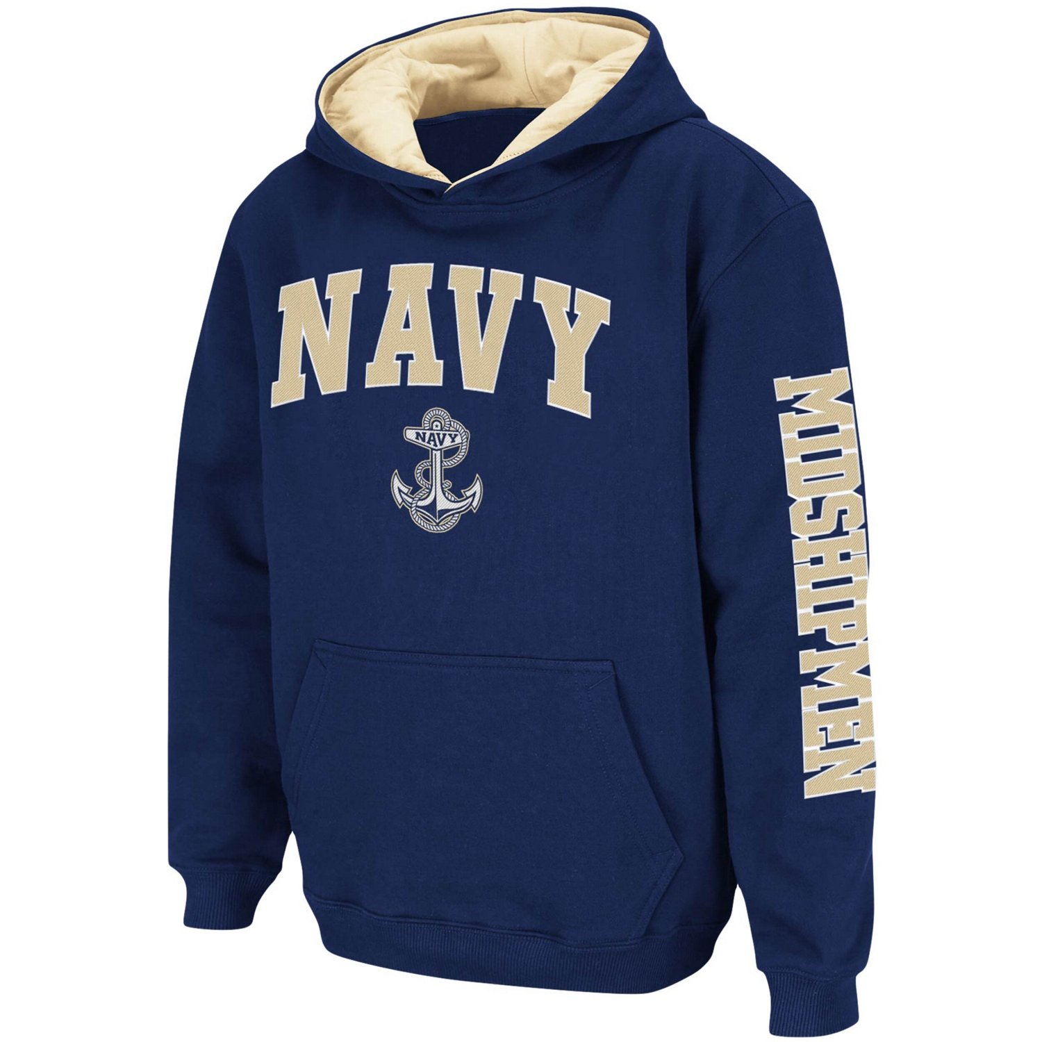 Youth Colosseum Midshipmen 2-Hit Team Pullover Hoodie - view number 2