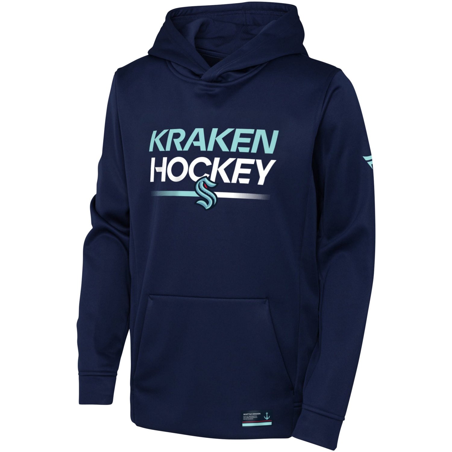 Youth Fanatics Branded Deep Sea Seattle Kraken Authentic Pro Pullover Hoodie                                                     - view number 2