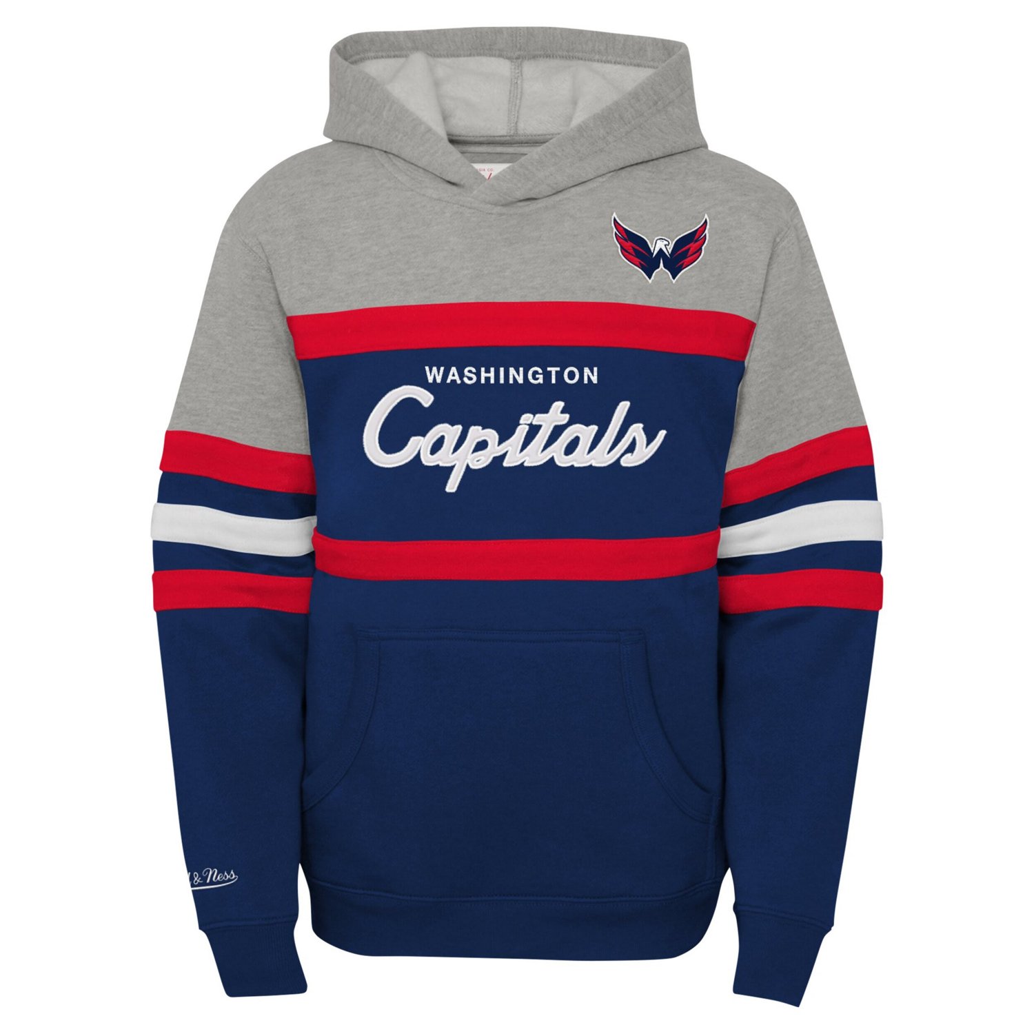 Youth Mitchell  Ness Washington Capitals Head Coach Pullover Hoodie                                                              - view number 2