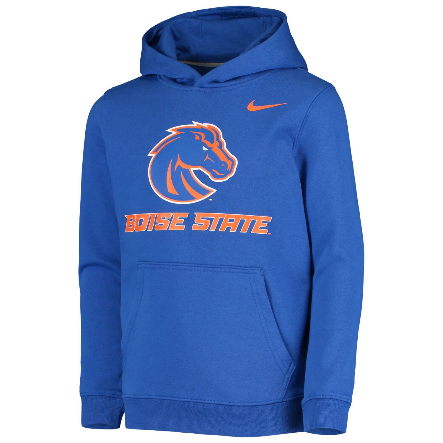 Youth Nike Boise State Broncos Stadium Club Fleece Pullover Hoodie                                                               - view number 2