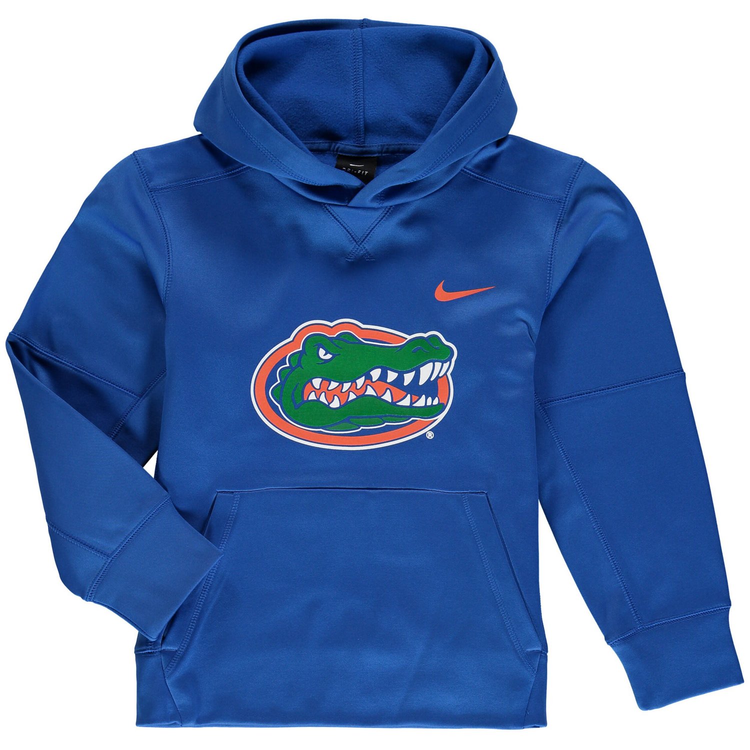 Youth Nike Florida Gators Logo KO Pullover Performance Hoodie