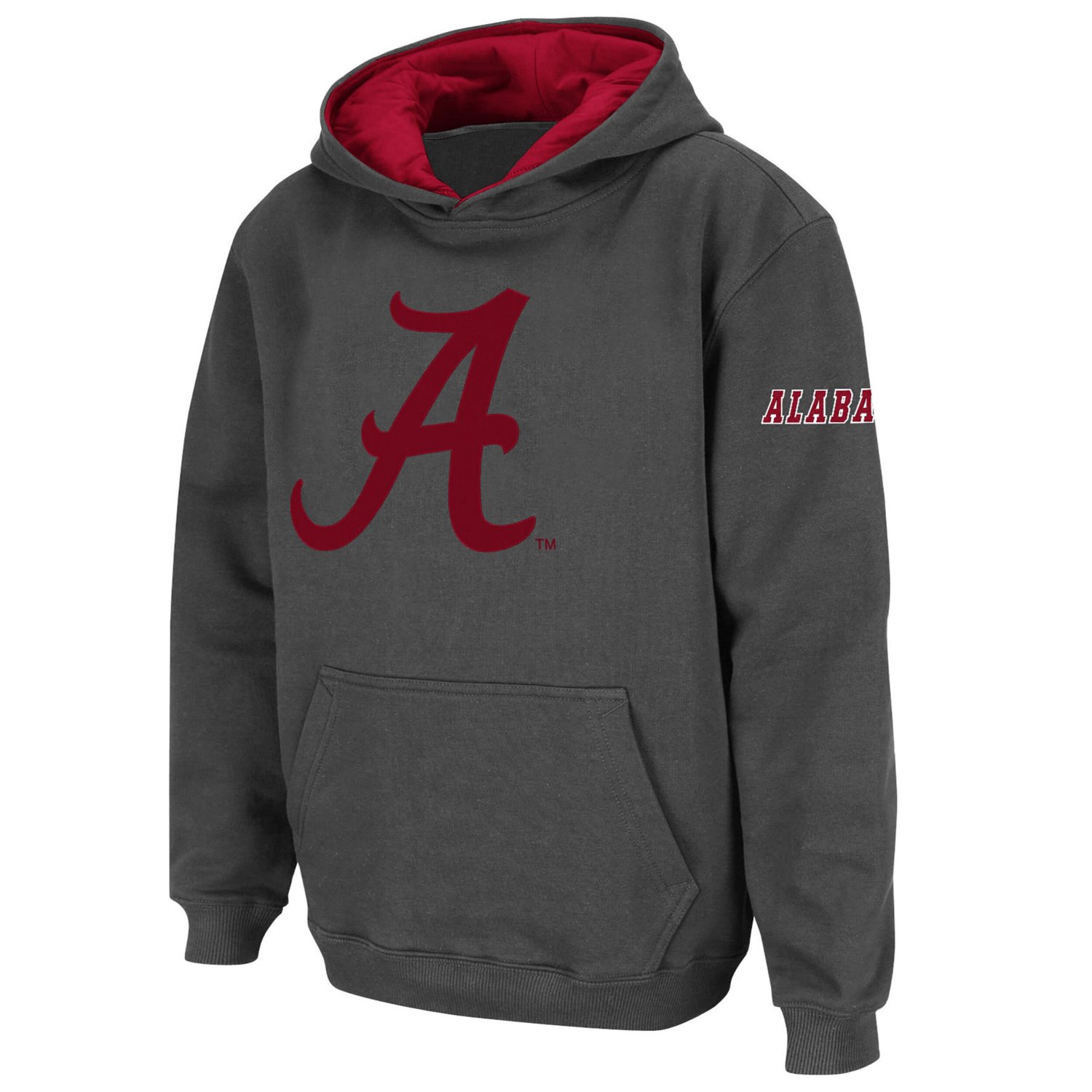 Youth Stadium Athletic Alabama Crimson Tide Big Logo Pullover Hoodie