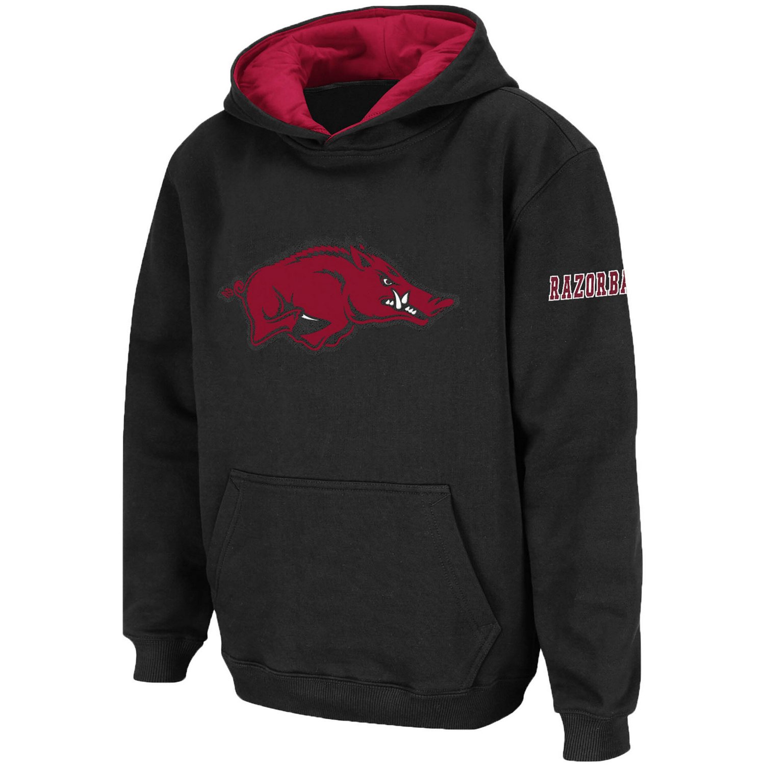 Youth Stadium Athletic Arkansas Razorbacks Big Logo Pullover Hoodie - view number 2