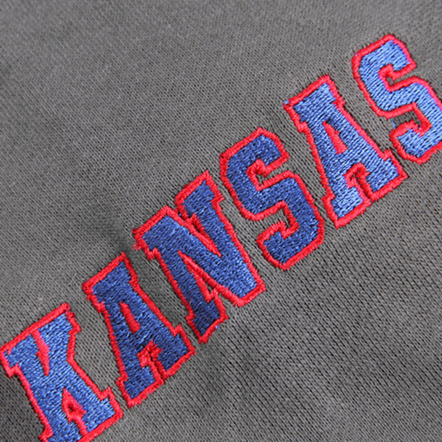 Youth Stadium Athletic Kansas Jayhawks Big Logo Pullover Hoodie - view number 3