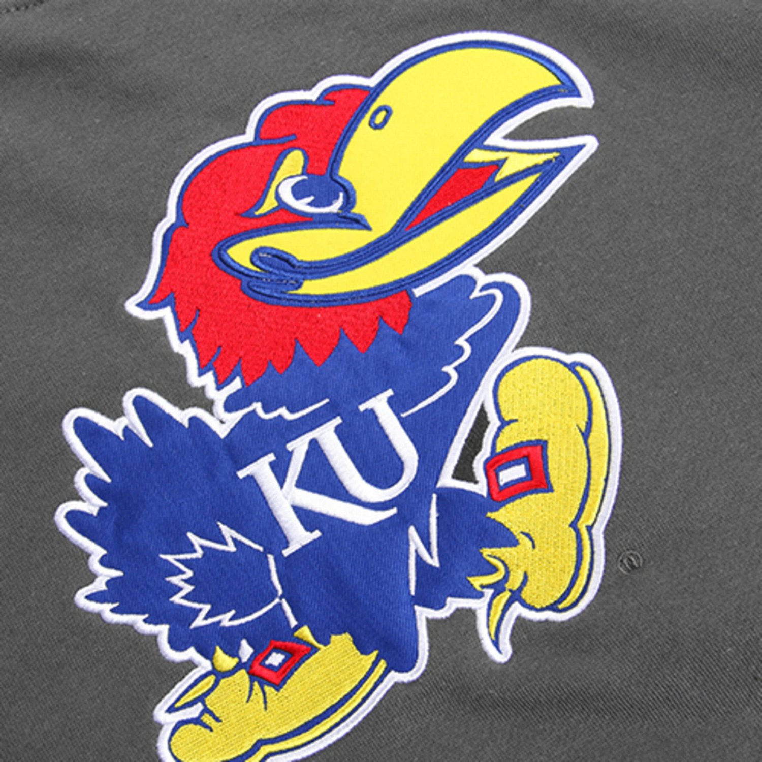 Youth Stadium Athletic Kansas Jayhawks Big Logo Pullover Hoodie - view number 2