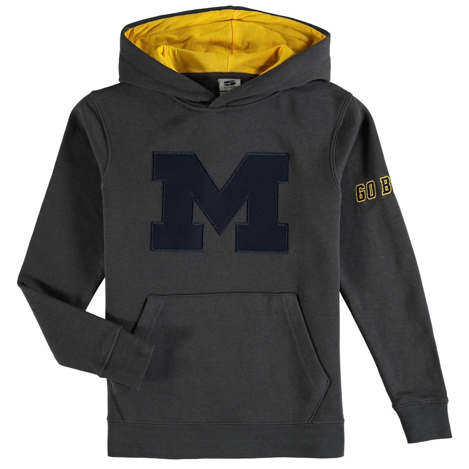 Youth Stadium Athletic Michigan Wolverines Big Logo Pullover Hoodie - view number 1