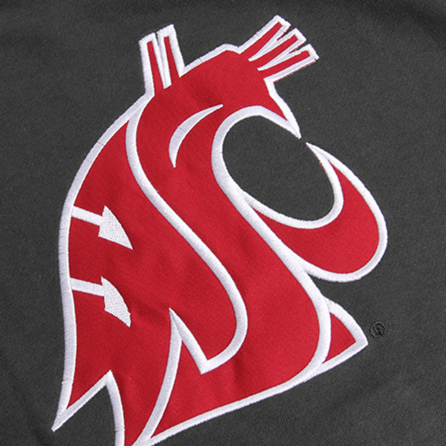 Youth Stadium Athletic Washington State Cougars Big Logo Pullover Hoodie                                                         - view number 2