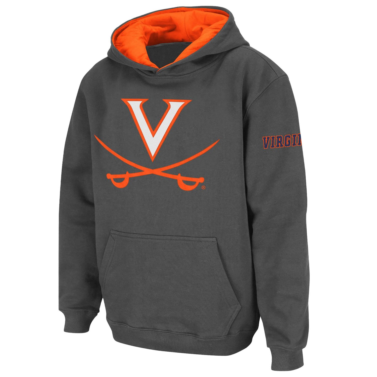 Youth Virginia Cavaliers Big Logo Pullover Hoodie
