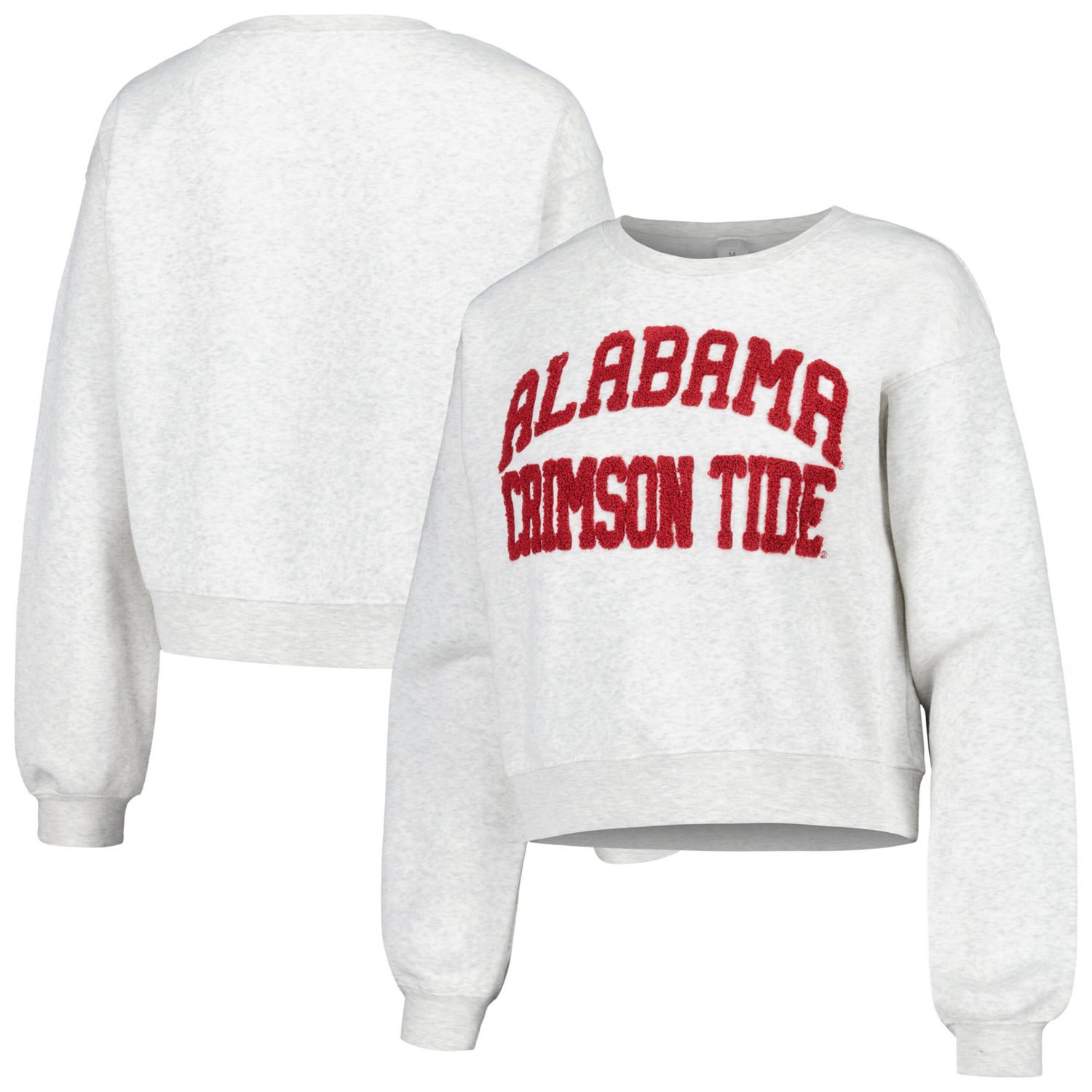 ZooZatz Alabama Crimson Tide Core Chenille Cropped Pullover Sweatshirt