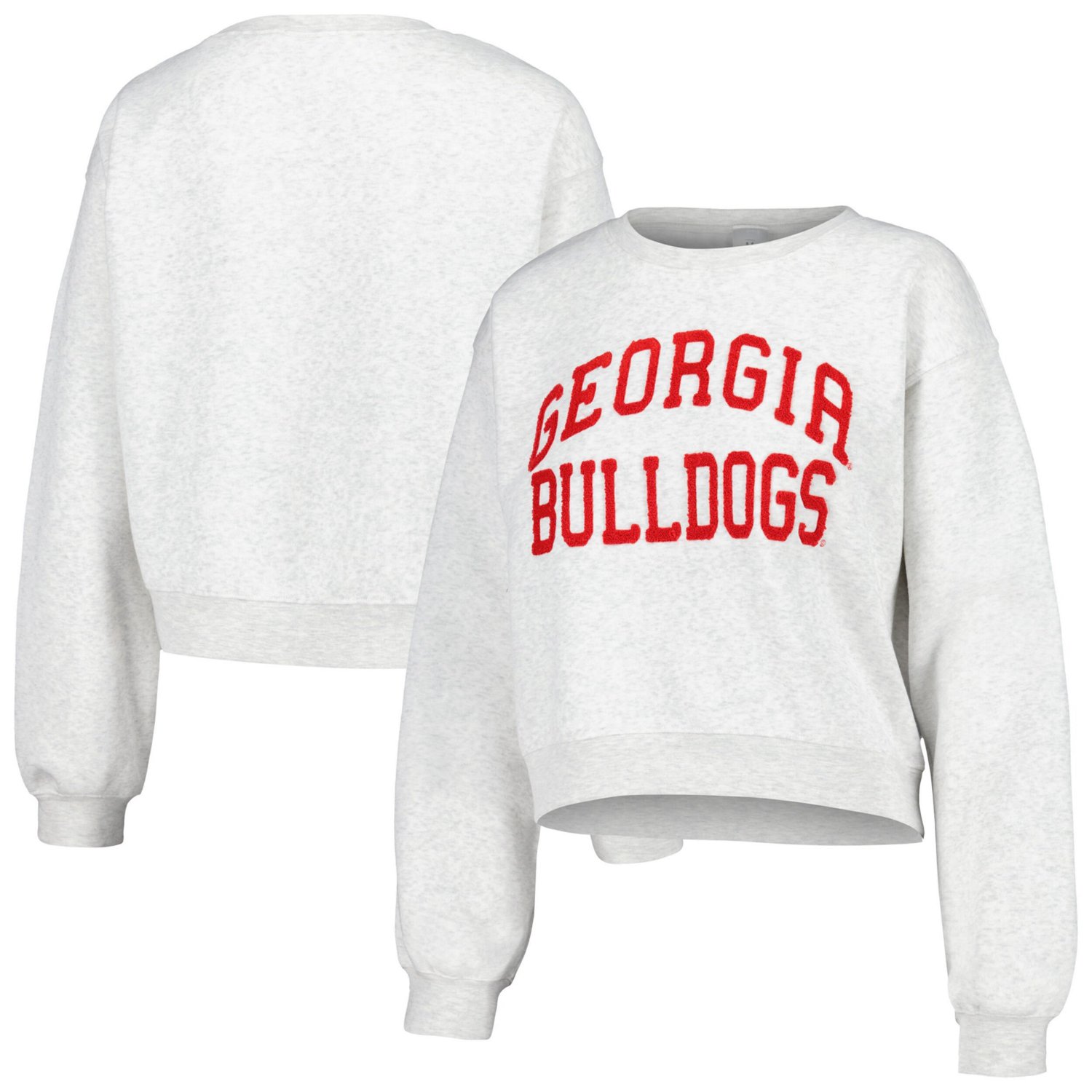 ZooZatz Georgia Bulldogs Core Chenille Cropped Pullover Sweatshirt